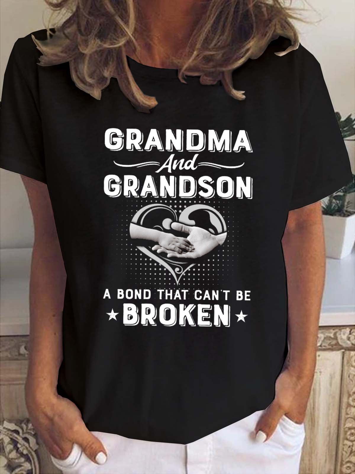 Grandma & Grandson A Bond That Can't Be Broken T-Shirt