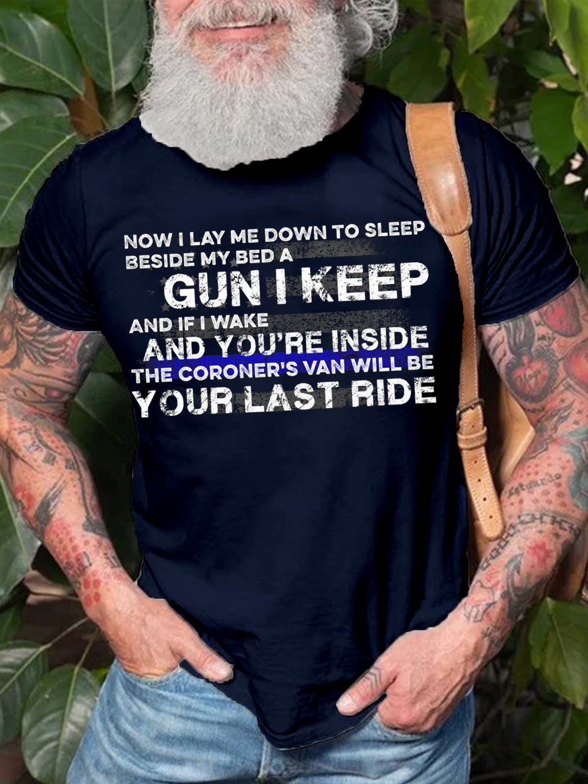 Now I Lay Me Down To Sleep Round Neck Short Sleeve Short Sleeve T-Shirt