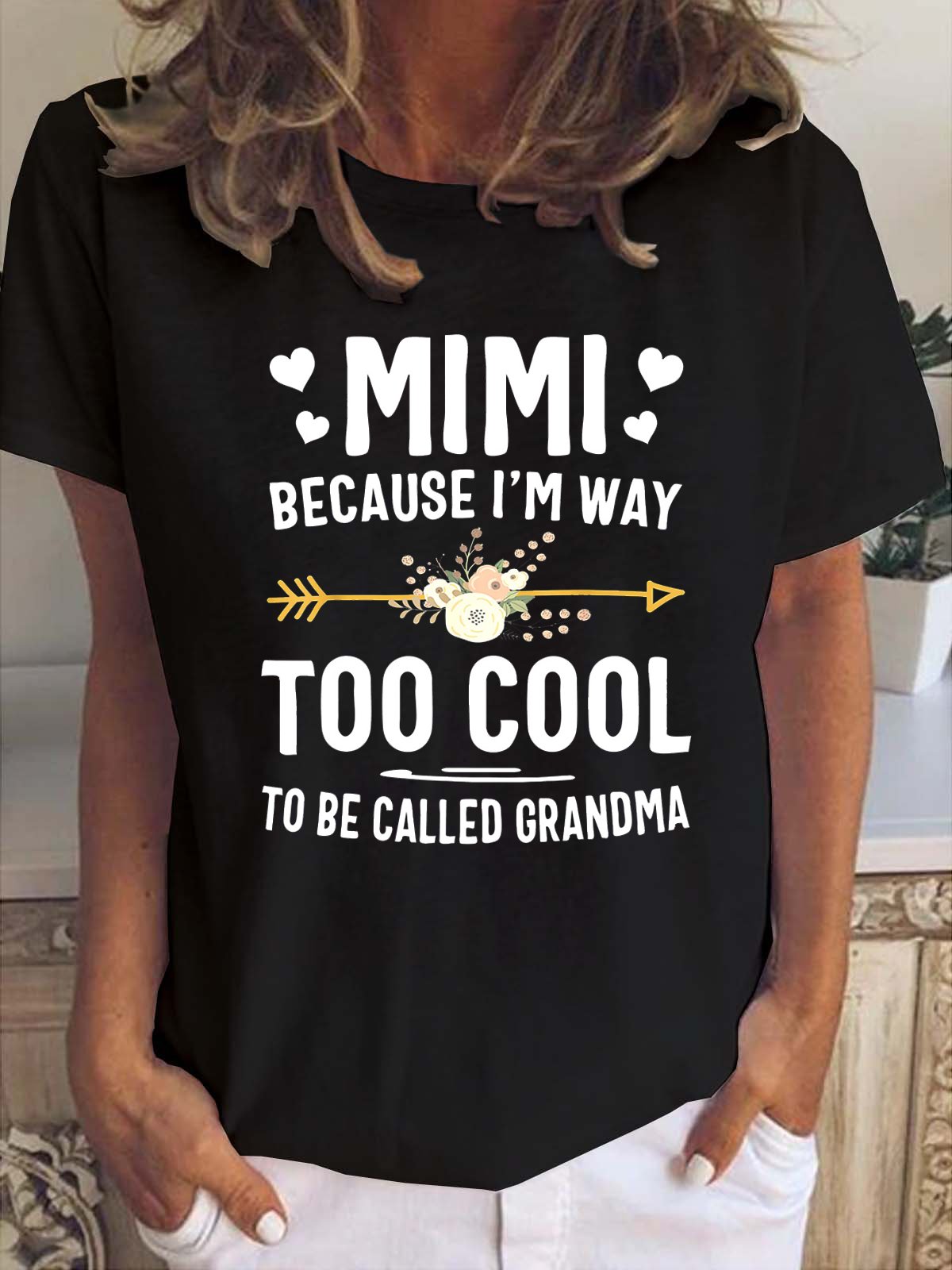 Mimi Because I'm Way Too Cool To Be Called Grandma T-Shirt