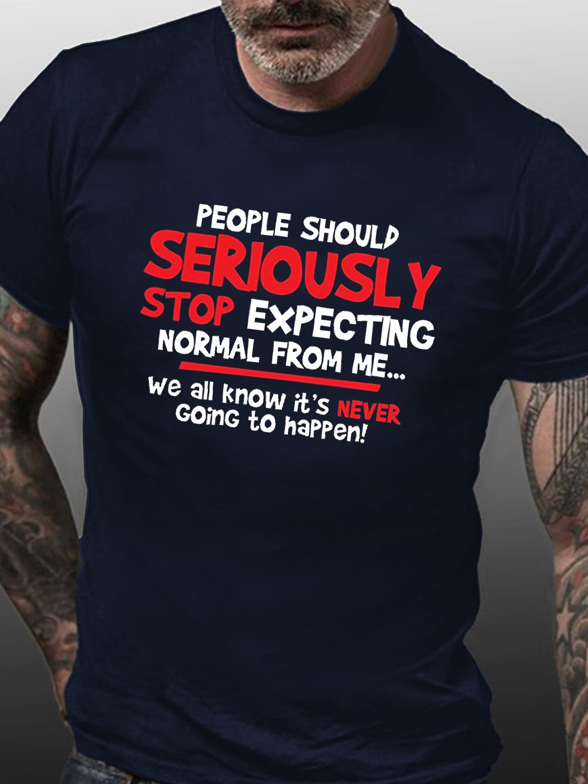 People Should Seriously Funny Casual Short Sleeve Short Sleeve T-Shirt