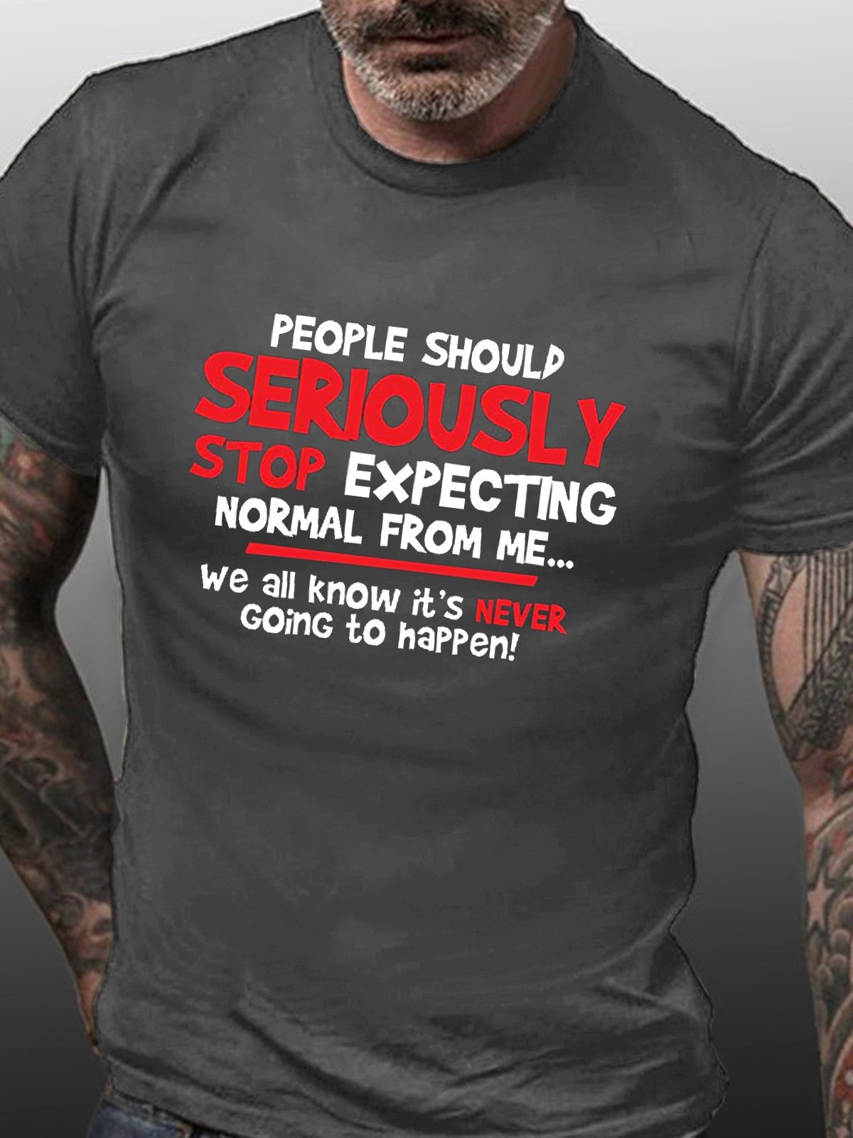 People Should Seriously Funny Casual Short Sleeve Short Sleeve T-Shirt