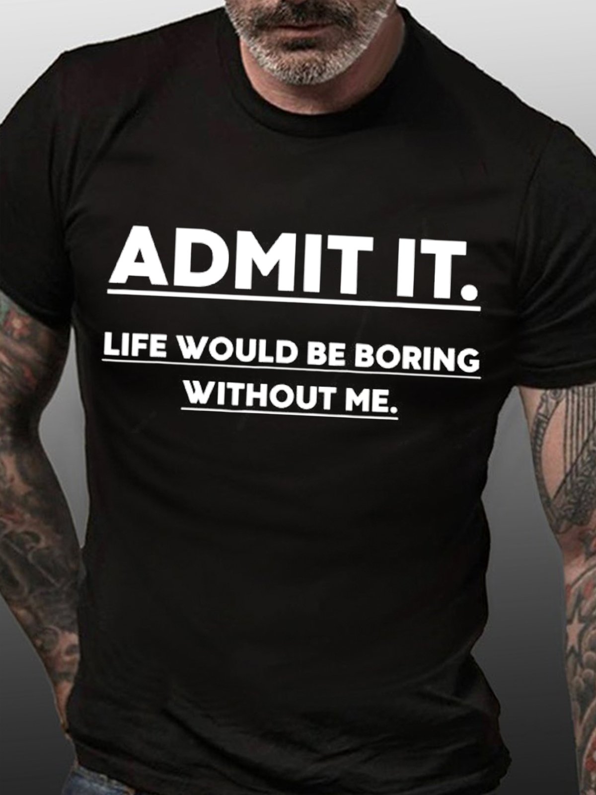 Admit It Men's Short Sleeve T-Shirt