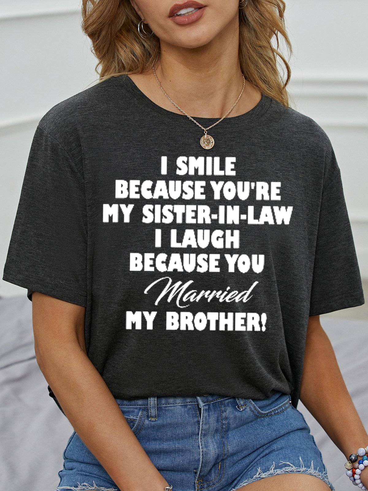 Sister In Law Funny Saying Women's Short Sleeve T-Shirt