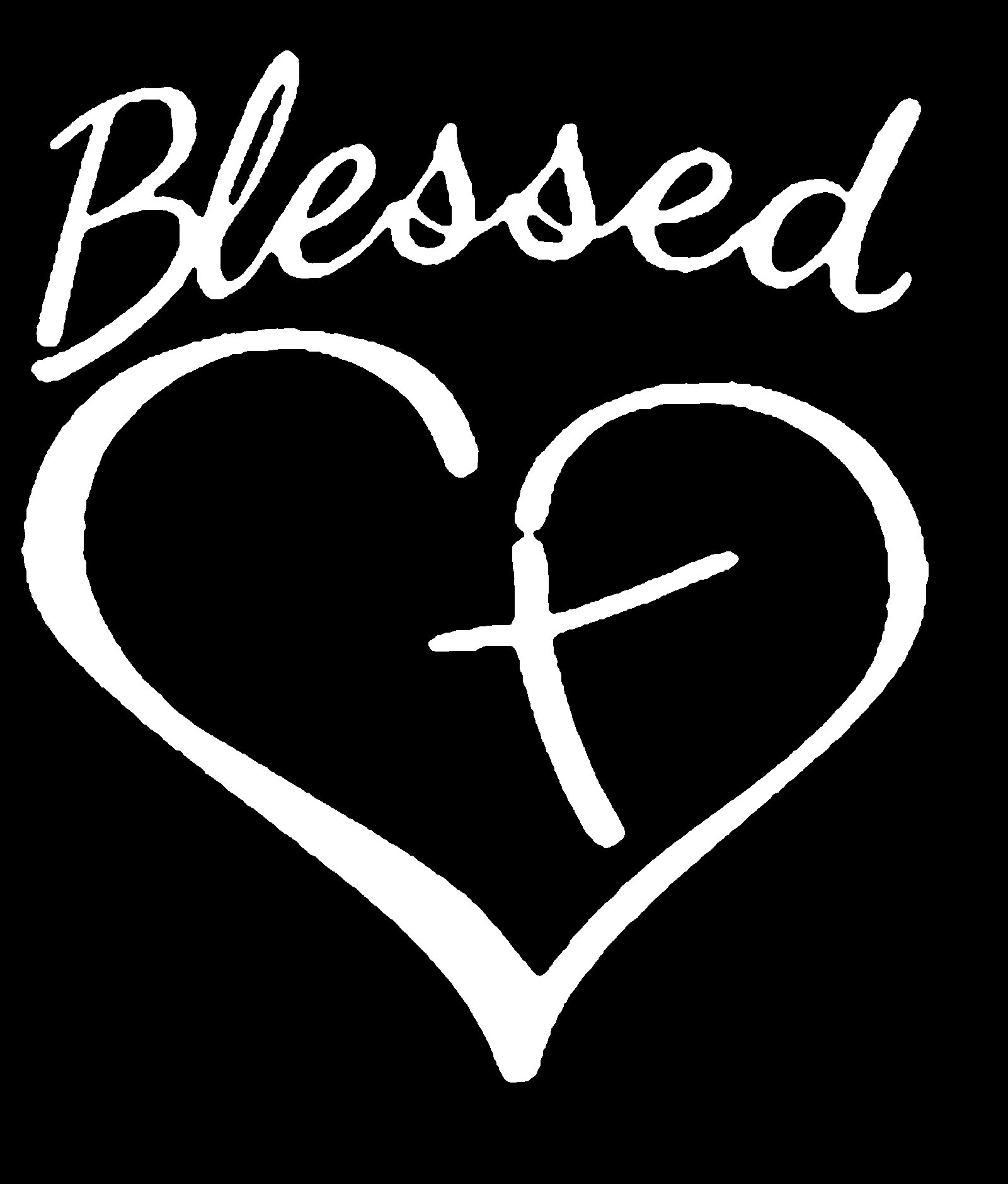 Blessed Love Heart Women's Short Sleeve T-Shirt