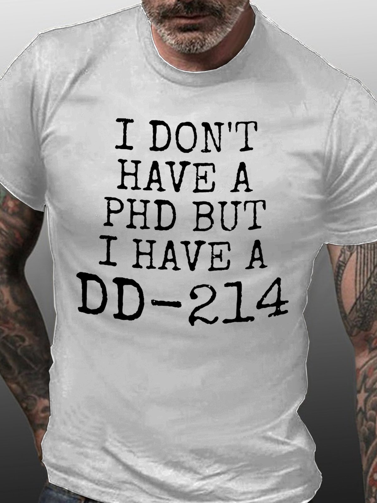 DD214 Veteran Men's Short Sleeve T-Shirt