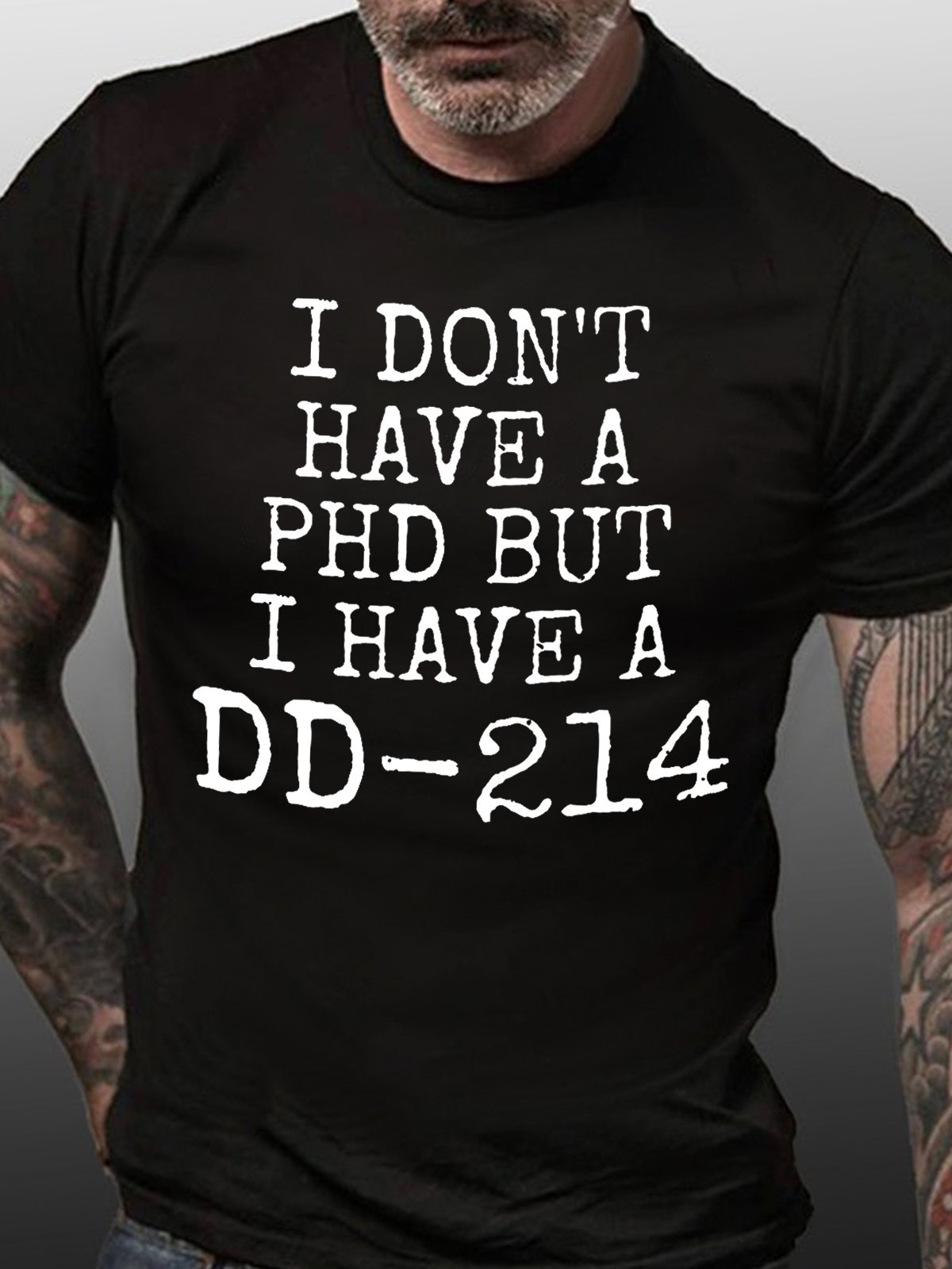 DD214 Veteran Men's Short Sleeve T-Shirt