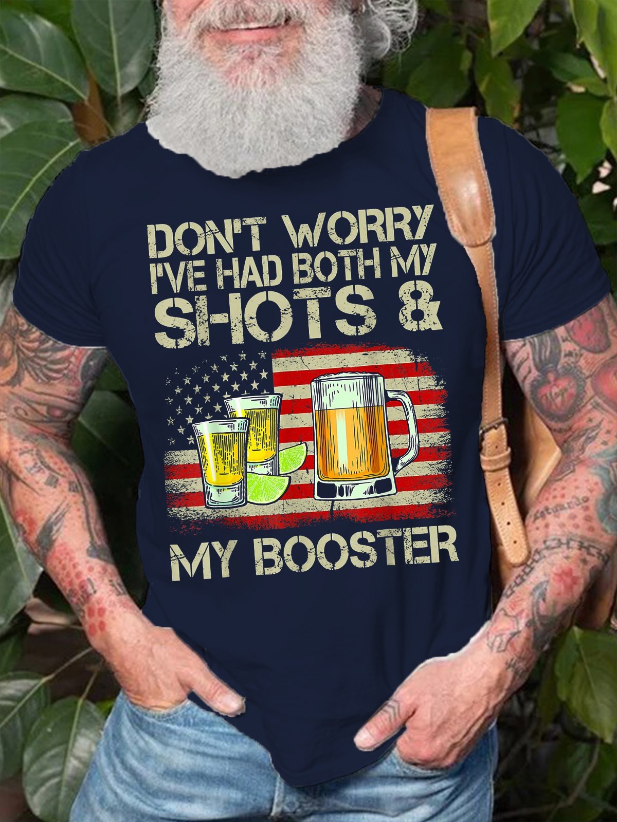 Don't worry I've had both my shots and booster Funny vaccine Short Sleeve T-Shirt