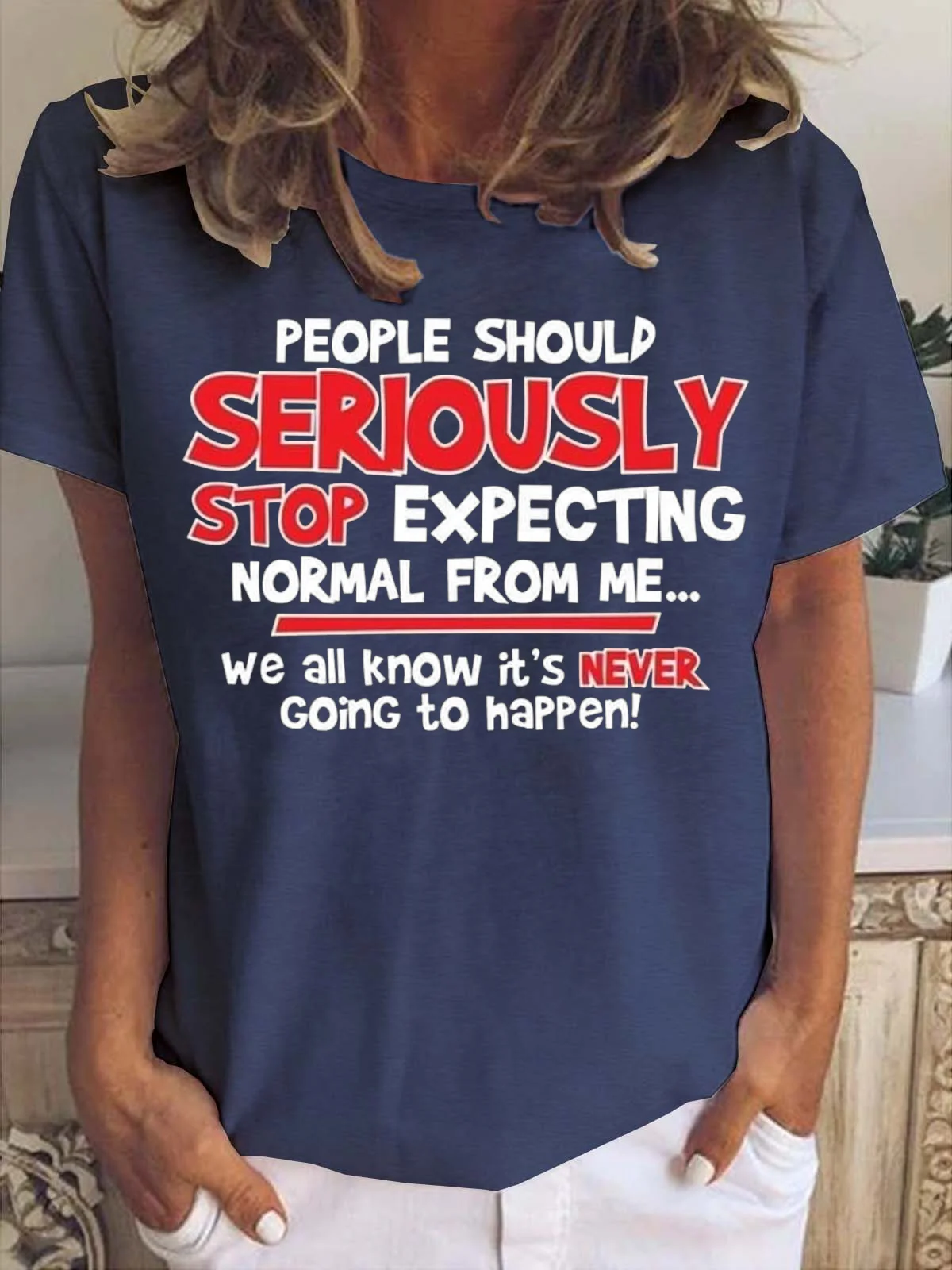 People Should Seriously Women‘s Short Sleeve T-Shirt