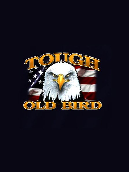 Tough Old Bird Bald Eagle Print T-shirt