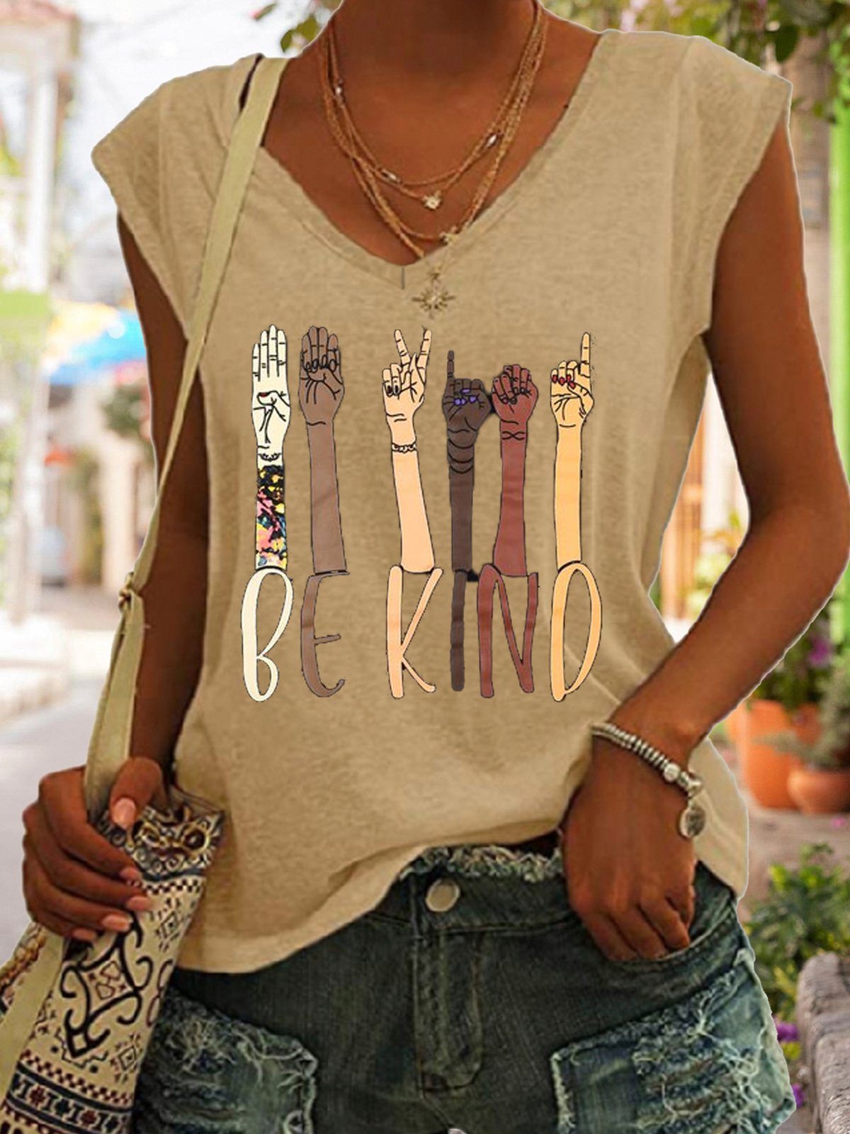 Be Kind Letter Knit Tank