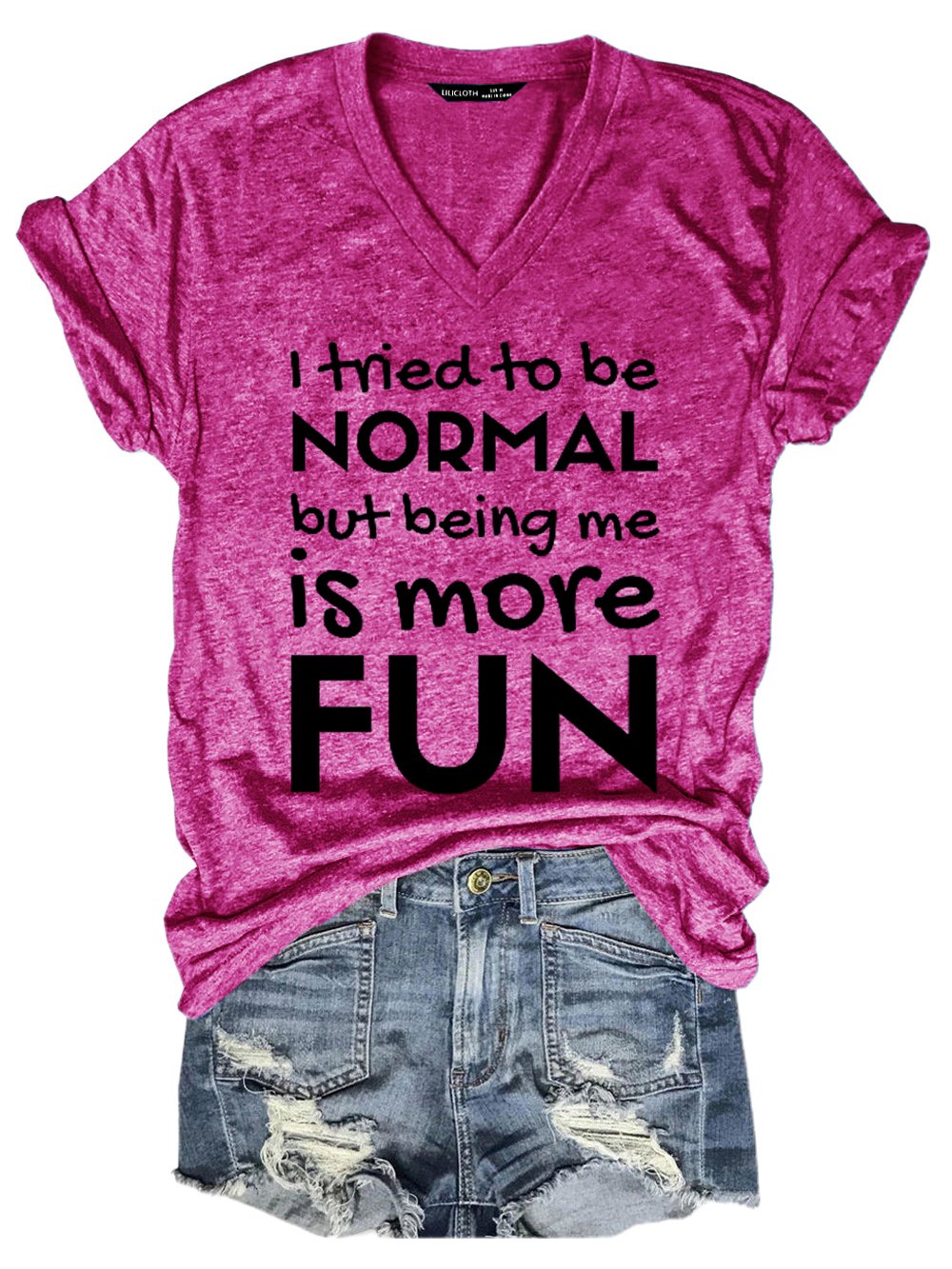 I tried to be normal, but being me is more fun Regular Fit Short Sleeve T-Shirt