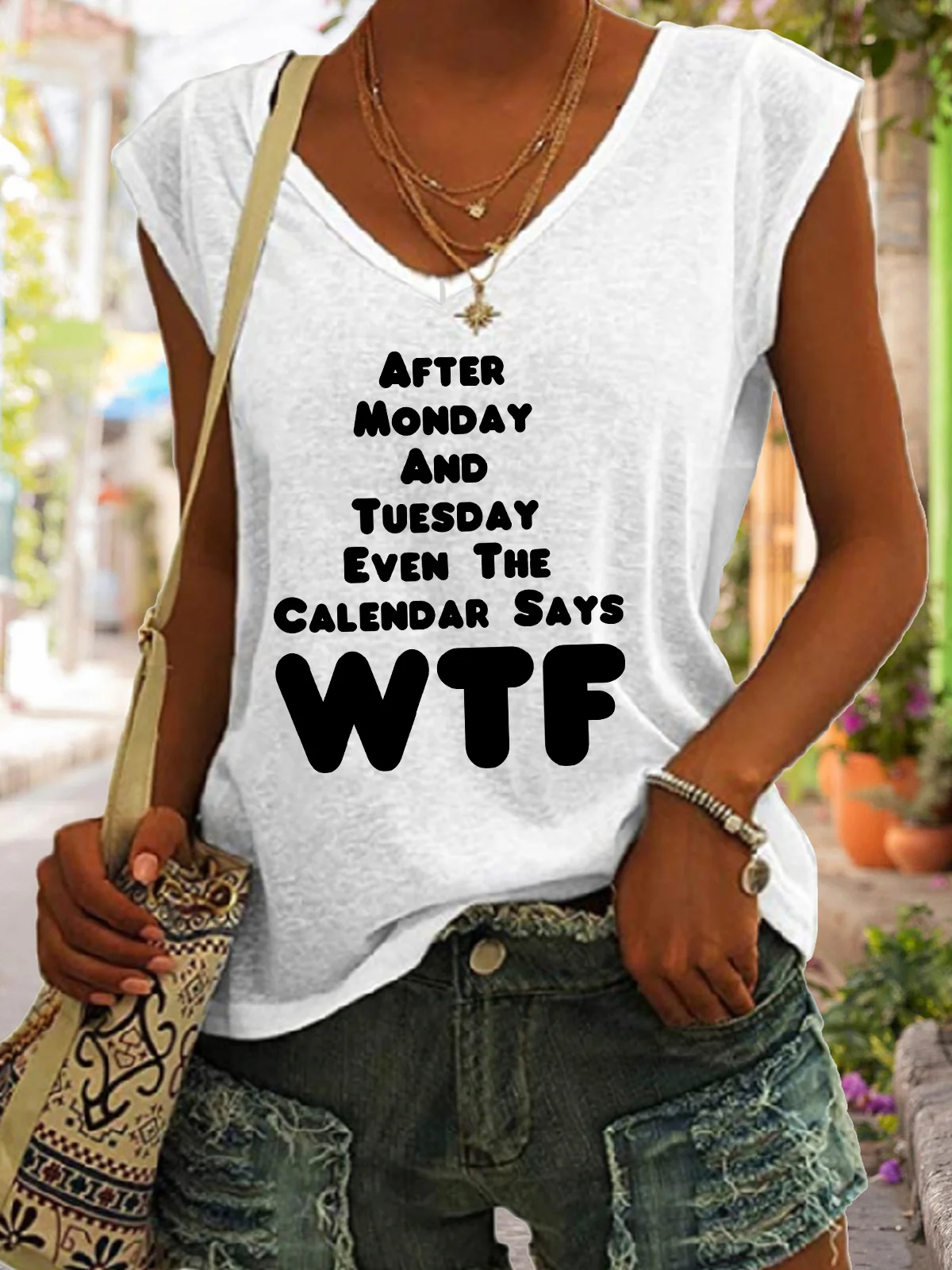 Even The Calendar Says WTF Funny Tank Top