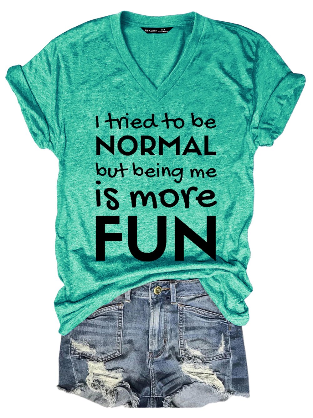 I tried to be normal, but being me is more fun Regular Fit Short Sleeve T-Shirt