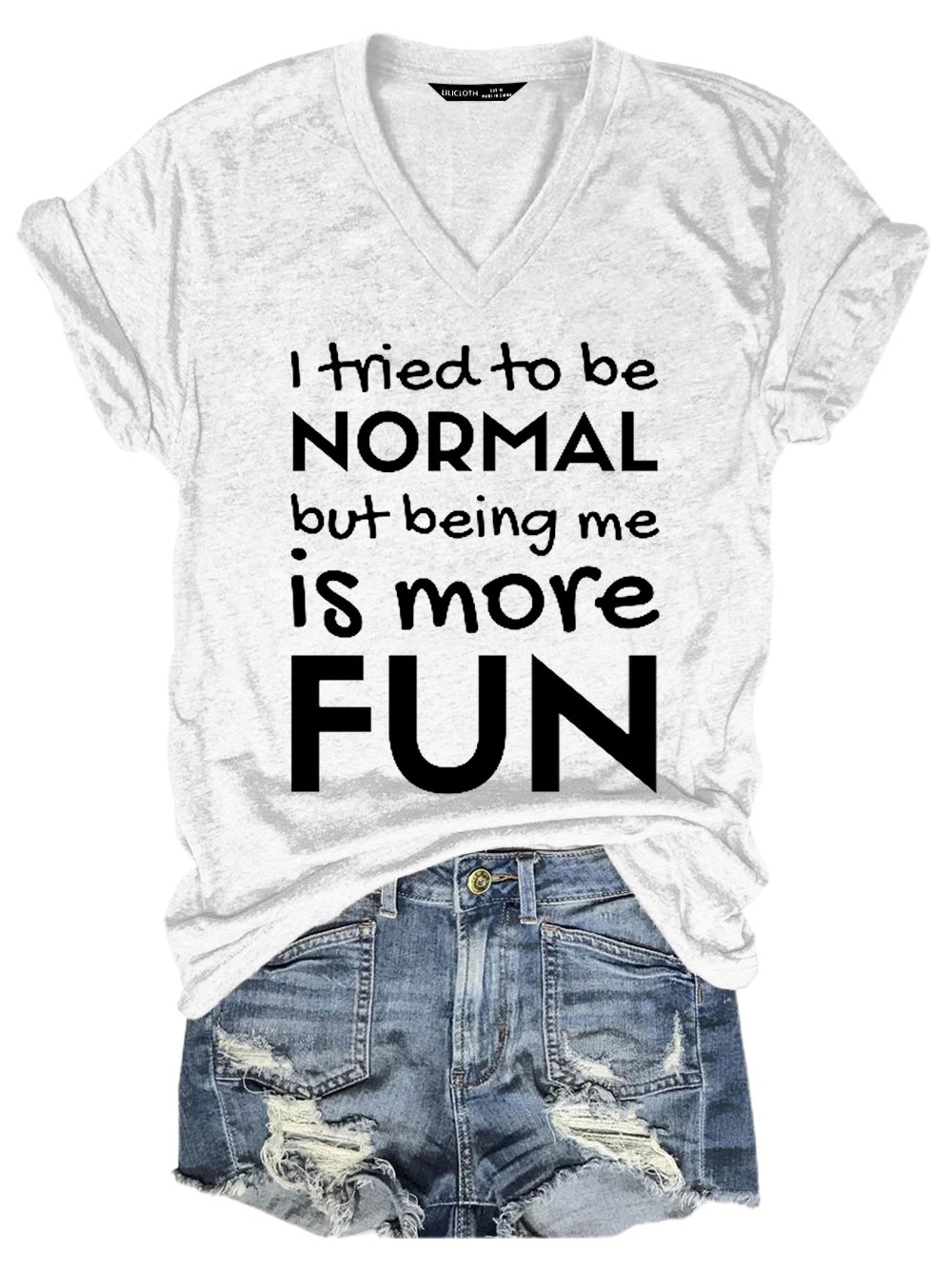 I tried to be normal, but being me is more fun Regular Fit Short Sleeve T-Shirt