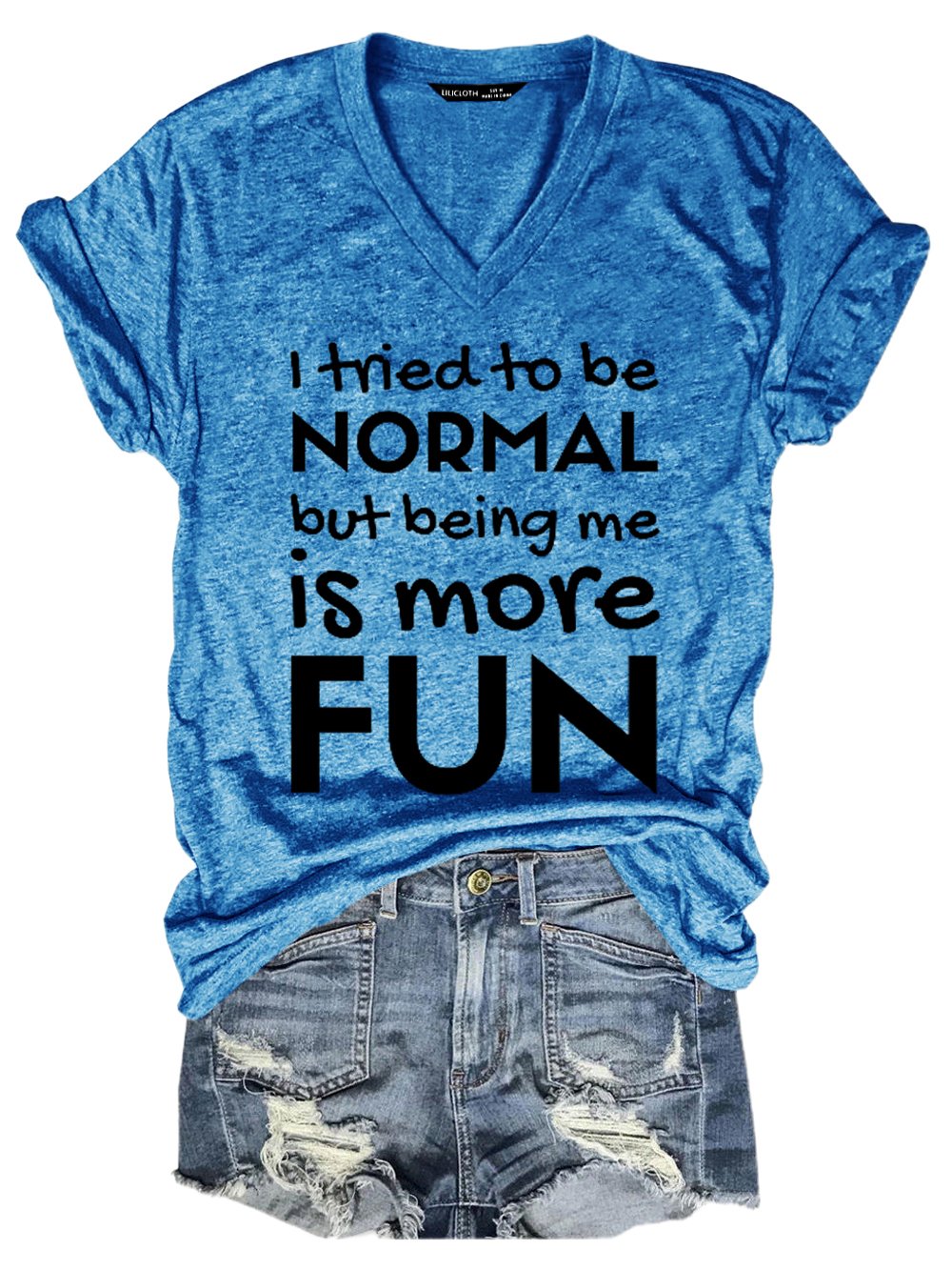 I tried to be normal, but being me is more fun Regular Fit Short Sleeve T-Shirt