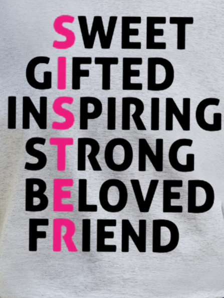 Sweet Sister Cotton Short Sleeve T-Shirt