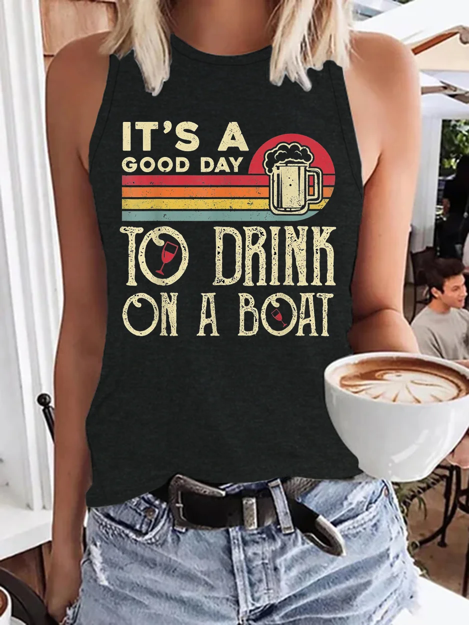 It's A Good Day To Drink On A Boat Tank