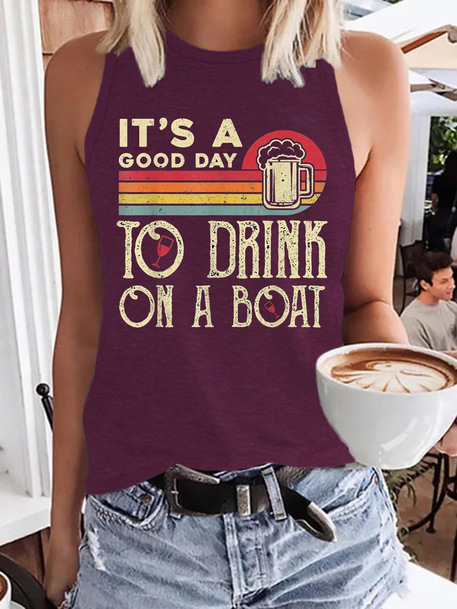 It's A Good Day To Drink On A Boat Tank