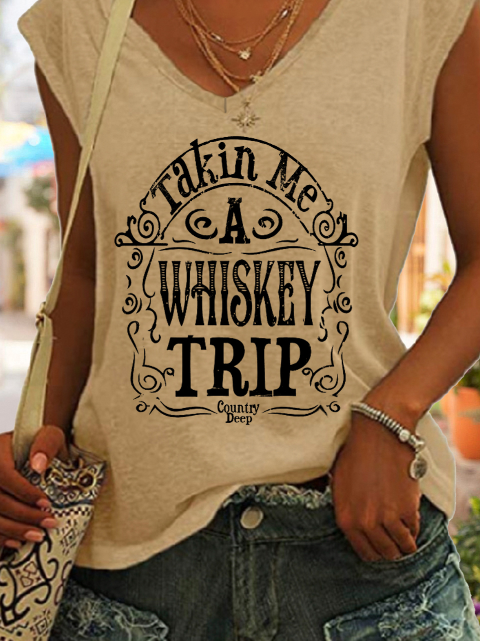 Takin Me A Whiskey Trip Women's Tank