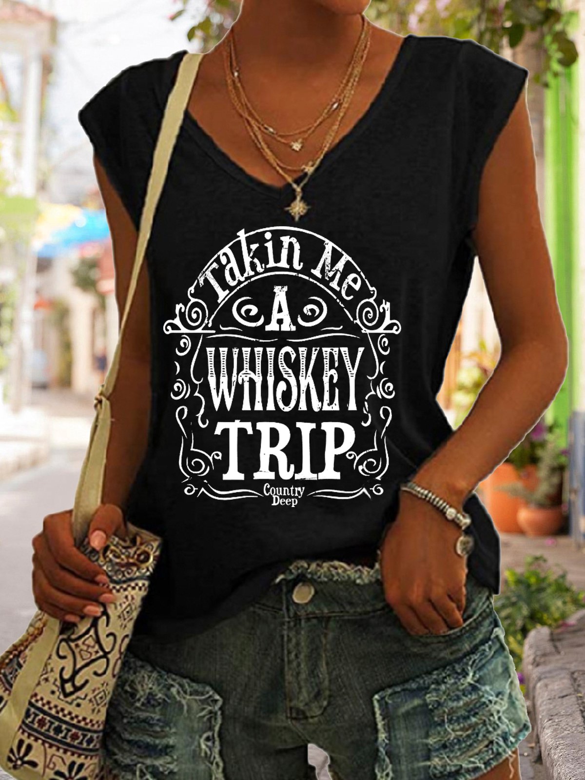 Takin Me A Whiskey Trip Women's Tank