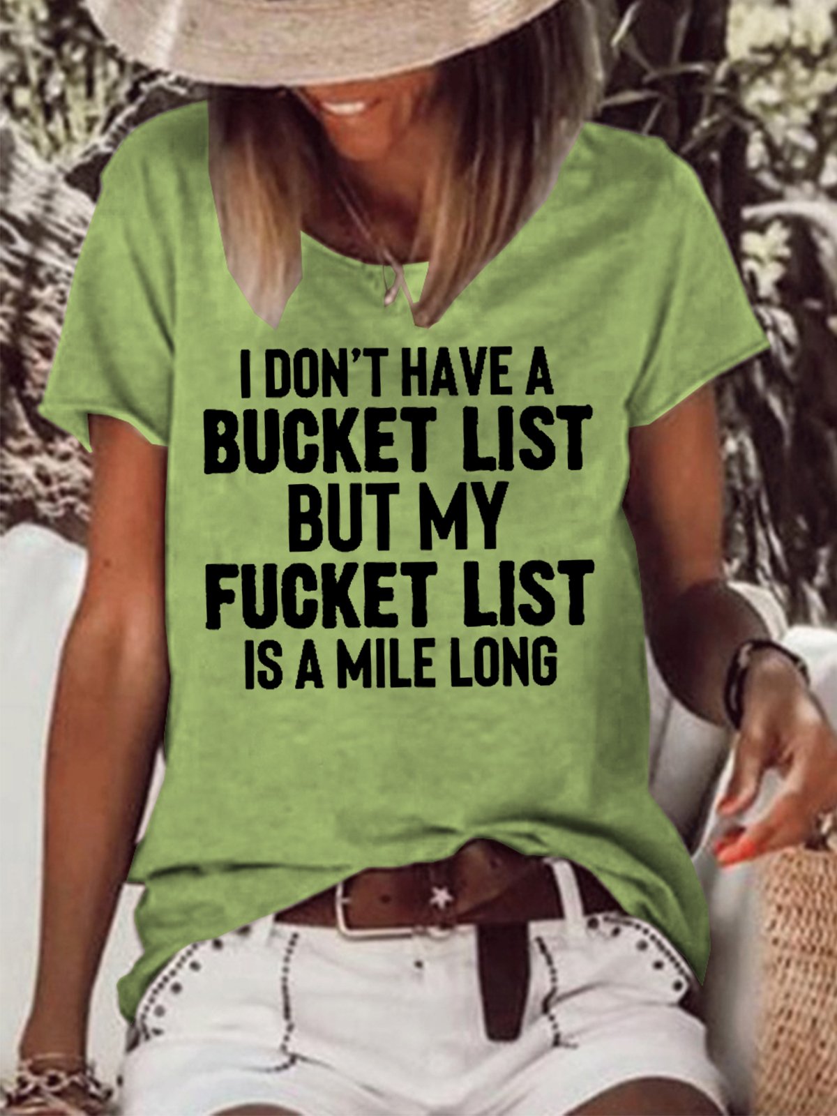 Don't Have A Bucket List Casual Short Sleeve Tops