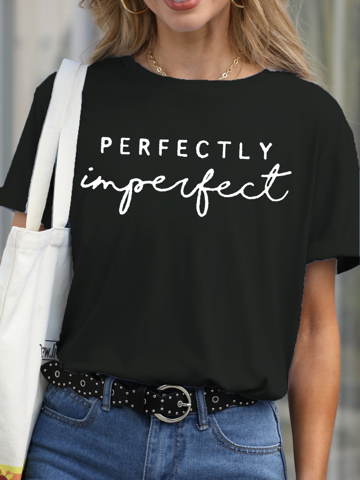 Perfectly Imperfect Casual Short Sleeve T-Shirt