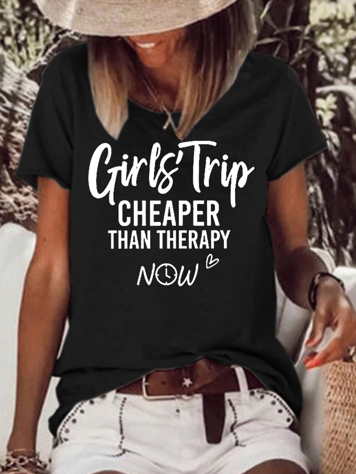 Girls Trip Funny Casual Short Sleeve Tops