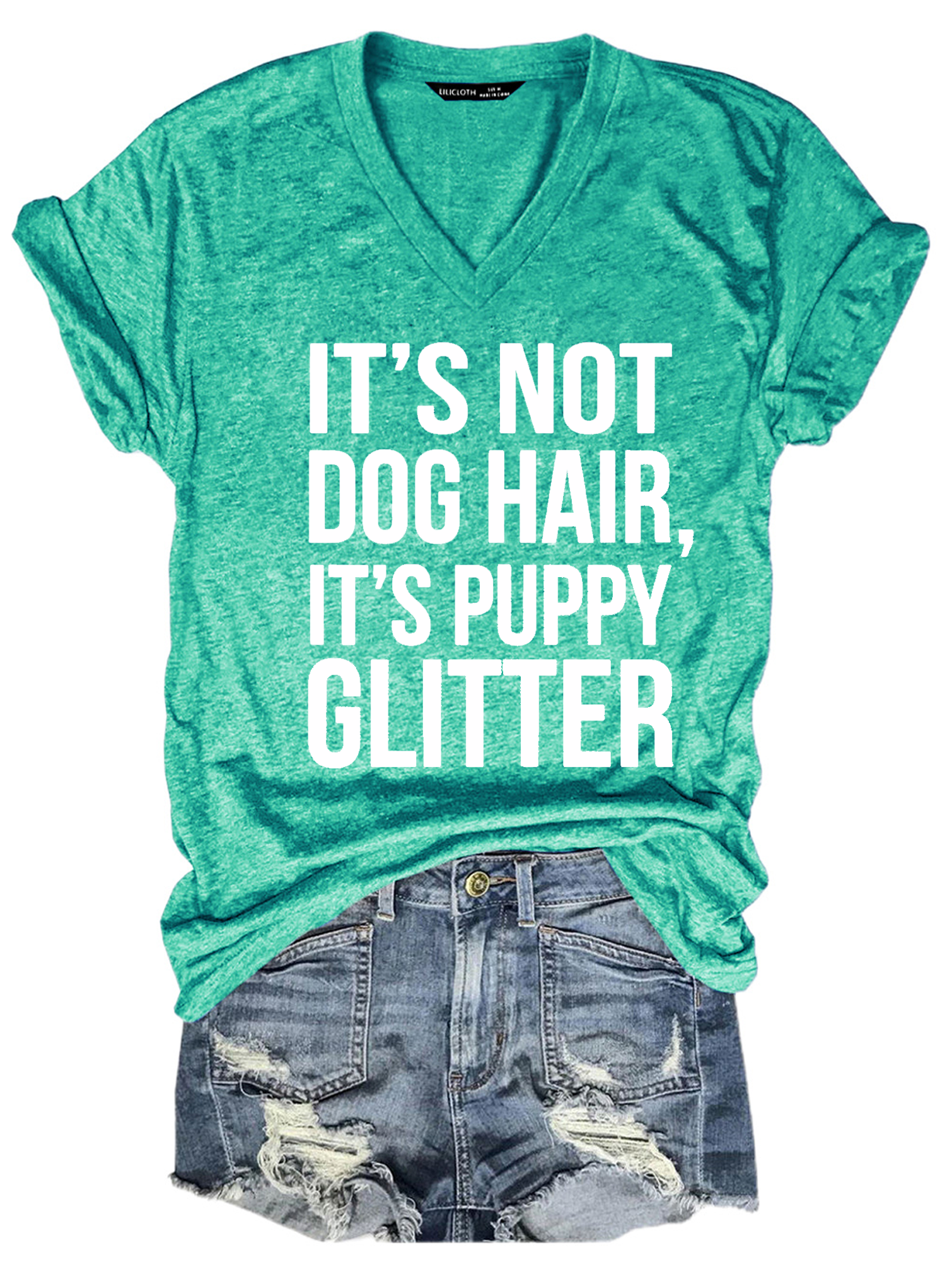 It's Not Dog Hair It's Puppy Glitter Funny Shirts&Tops