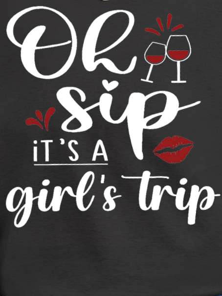 Ah Ship Its A Girls Trip Ladies Group Cruise Vacation Regular Fit Short Sleeve T-Shirt