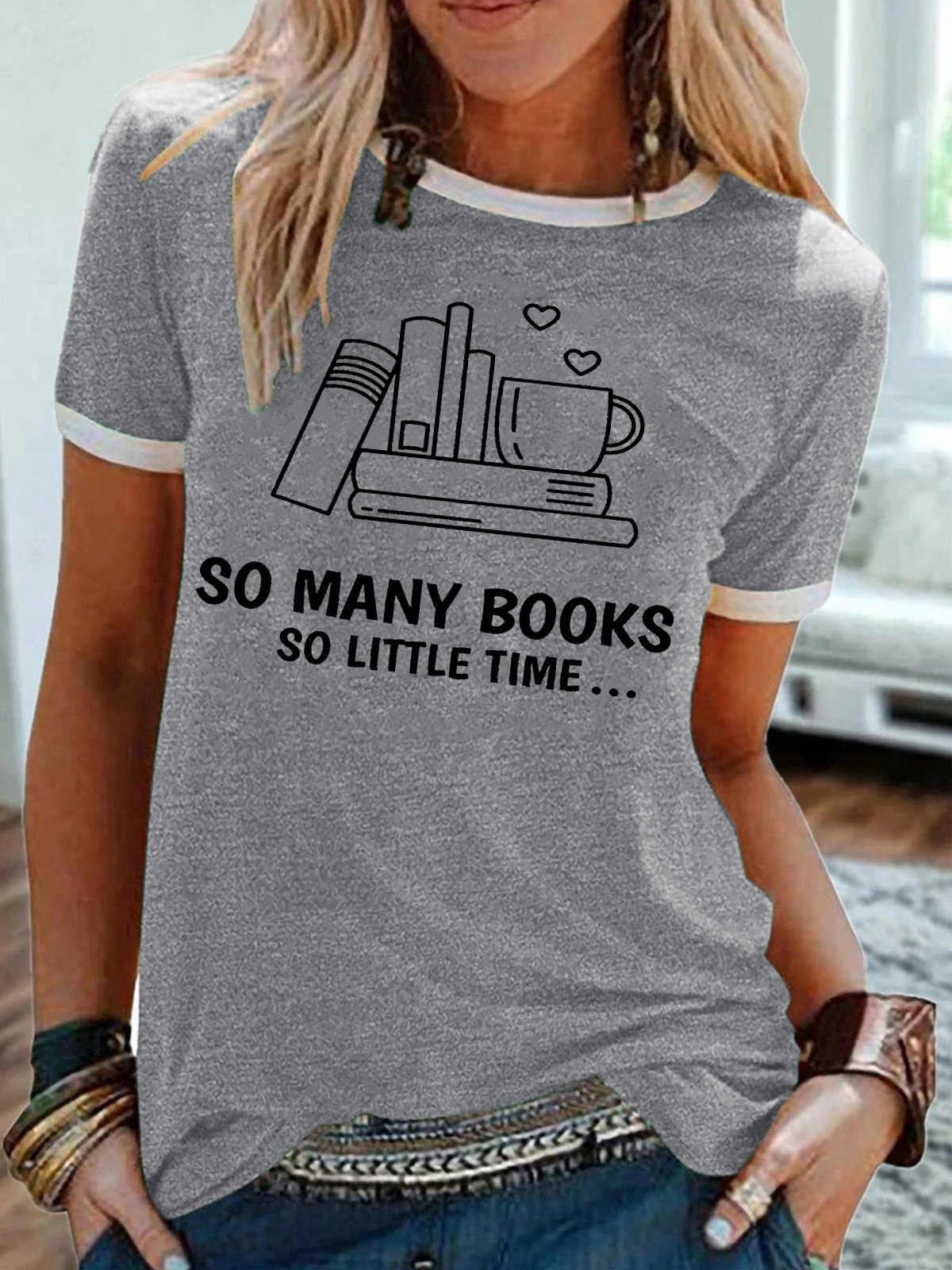 Book Lover Reading Casual Short Sleeve T-Shirt