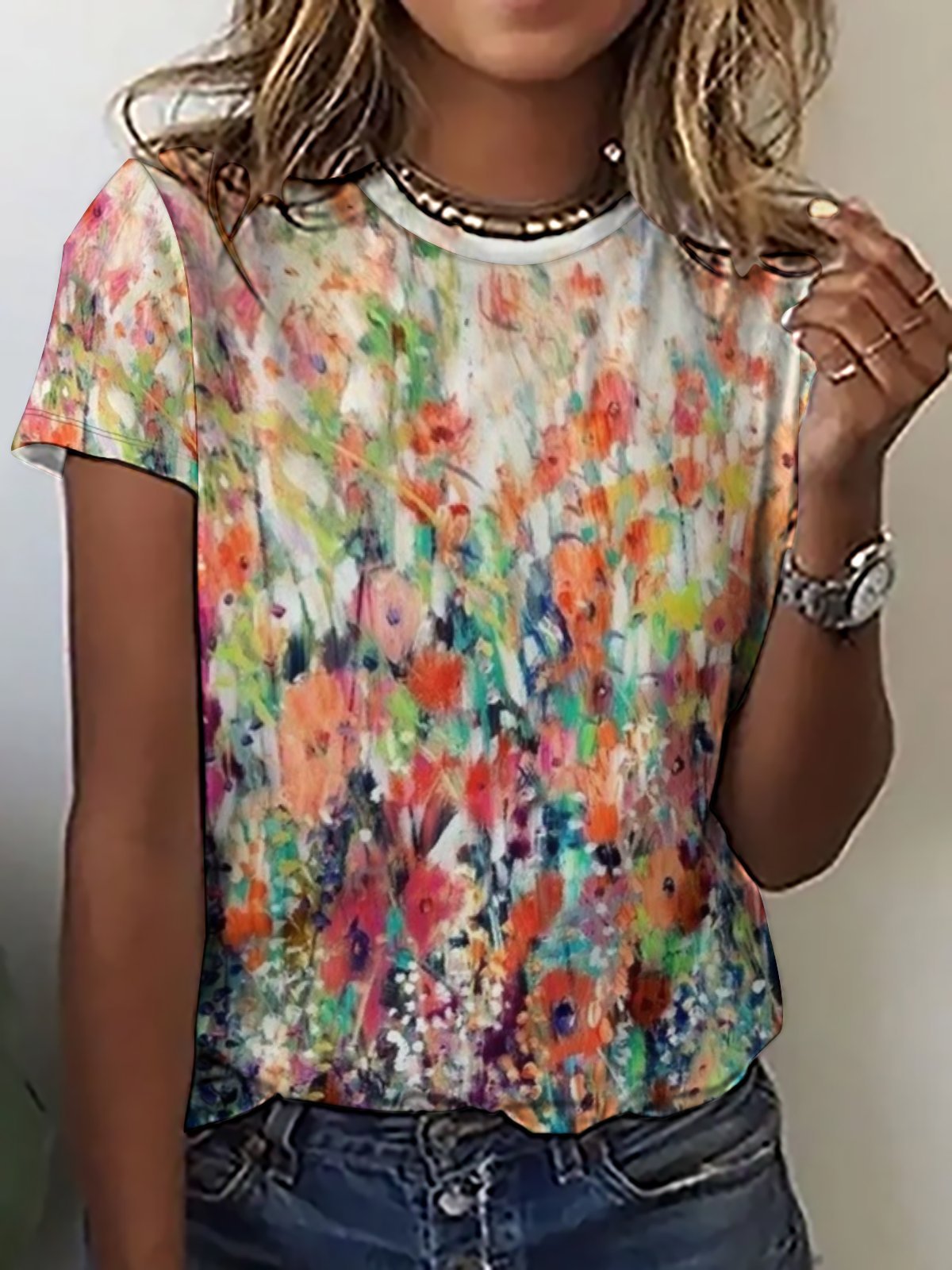 Flower Spring Art Print Short Sleeve T-Shirt