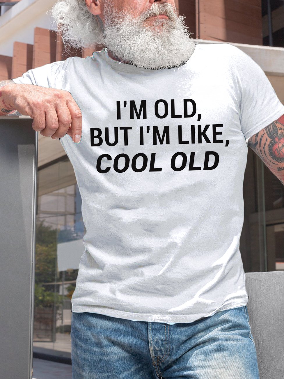 Men's I'm Old But I'm like Cool Old Father's Day T-Shirt