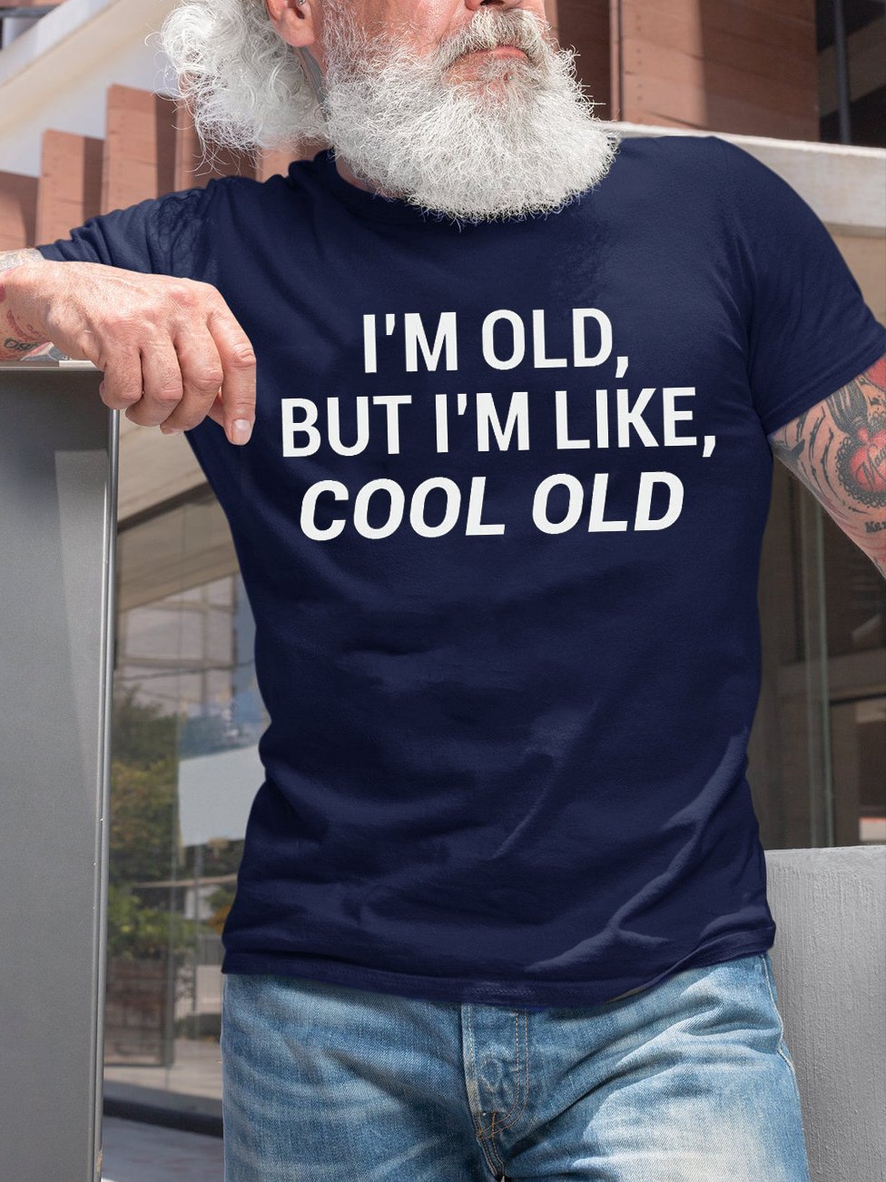 Men's I'm Old But I'm like Cool Old Father's Day T-Shirt