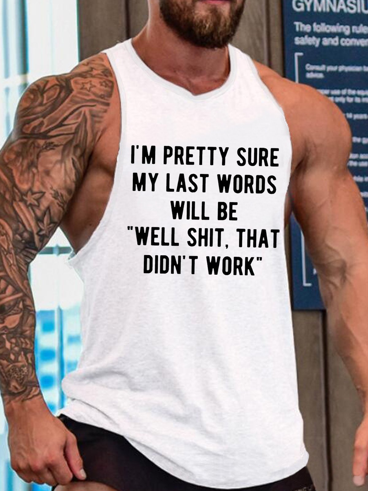 Men's My Last Words Funny Print Knit