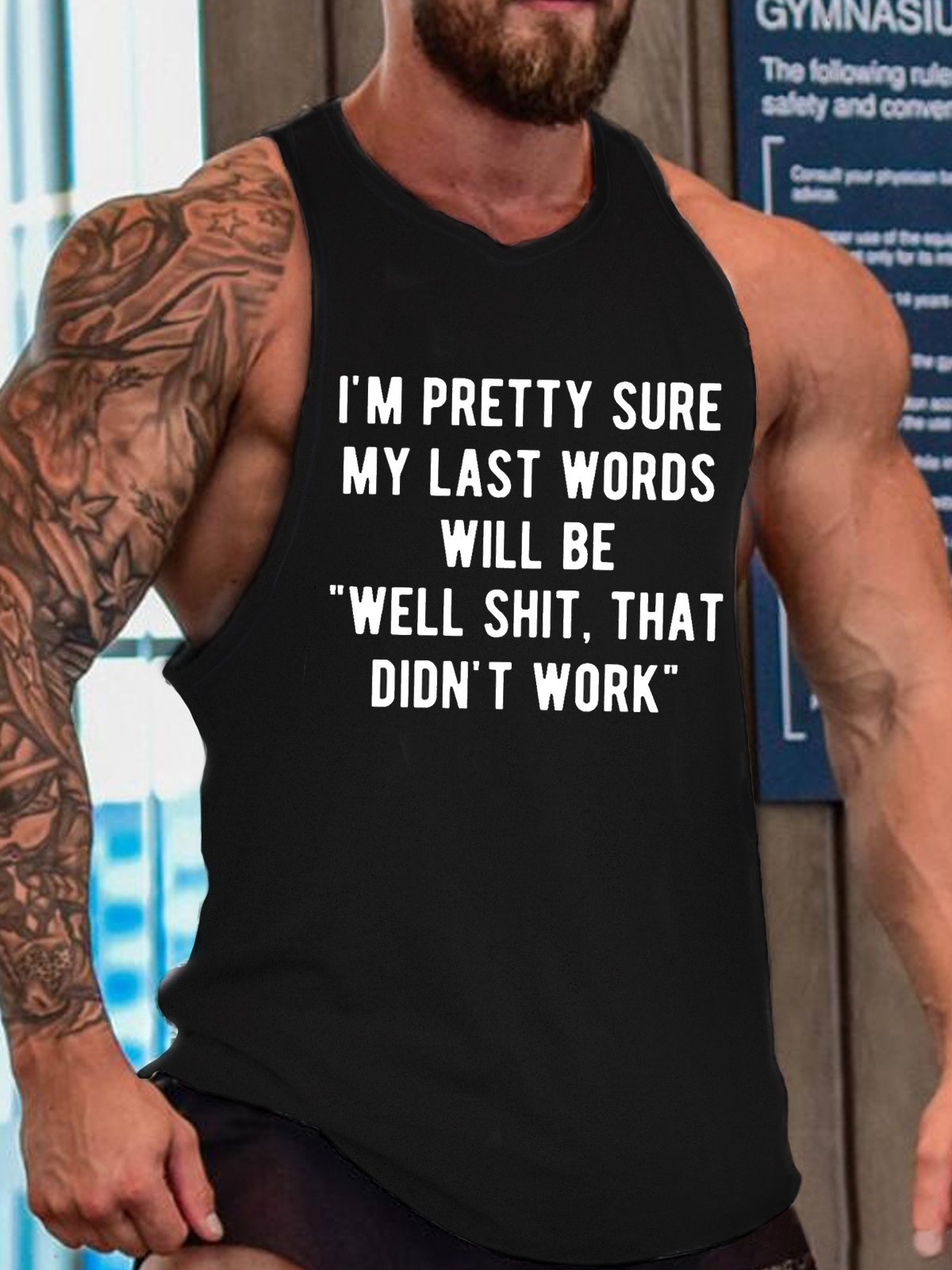 Men's My Last Words Funny Print Knit