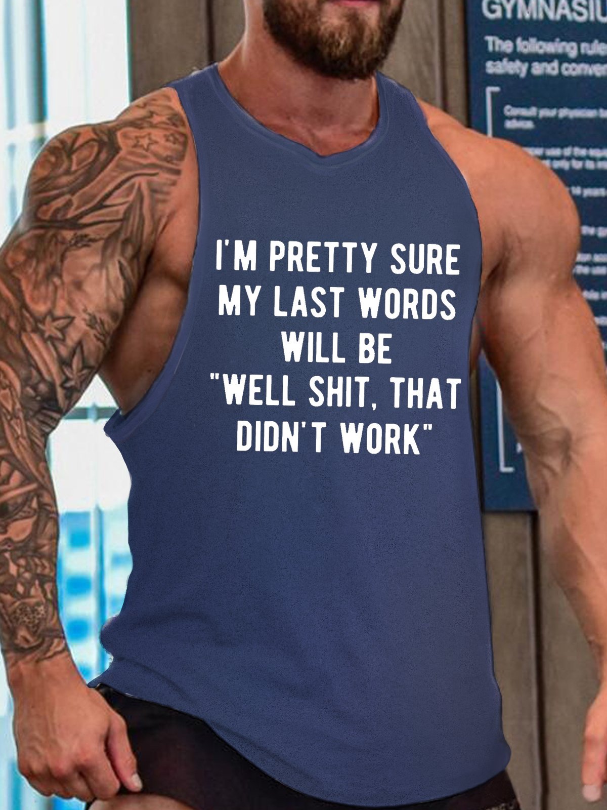 Men's My Last Words Funny Print Knit