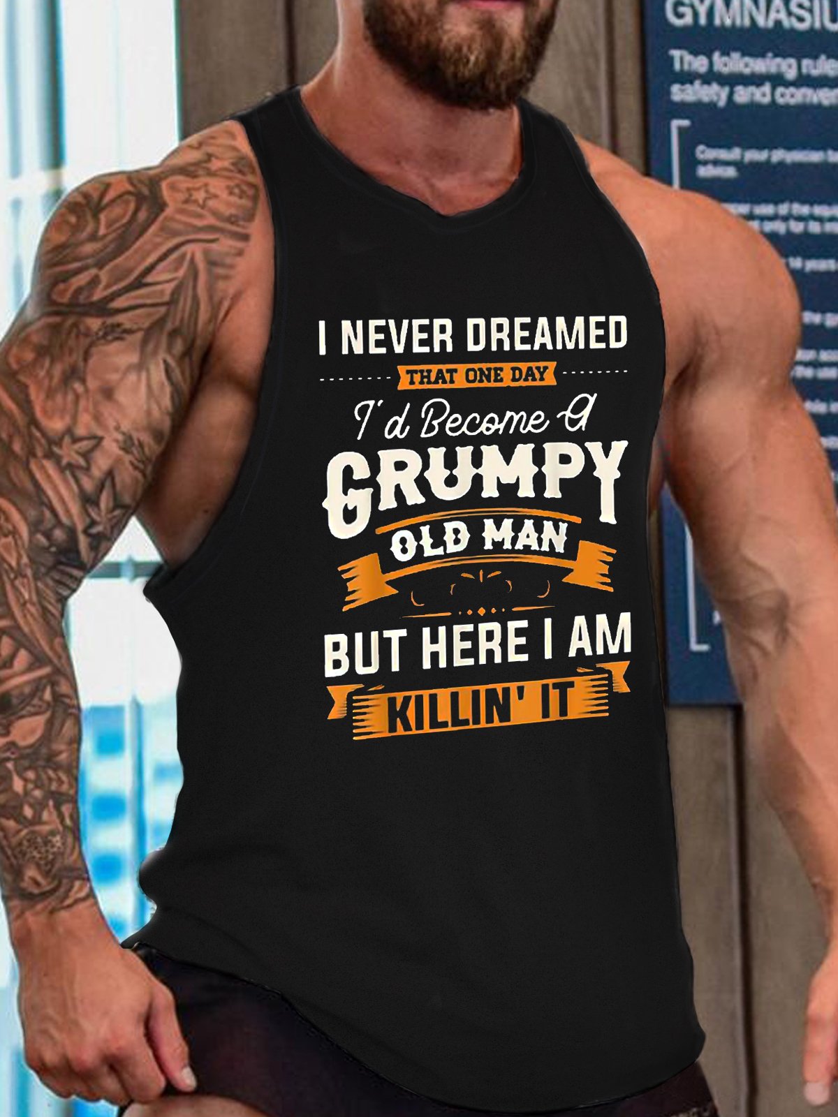 Funny Grumpy Old Man Crew Neck Top