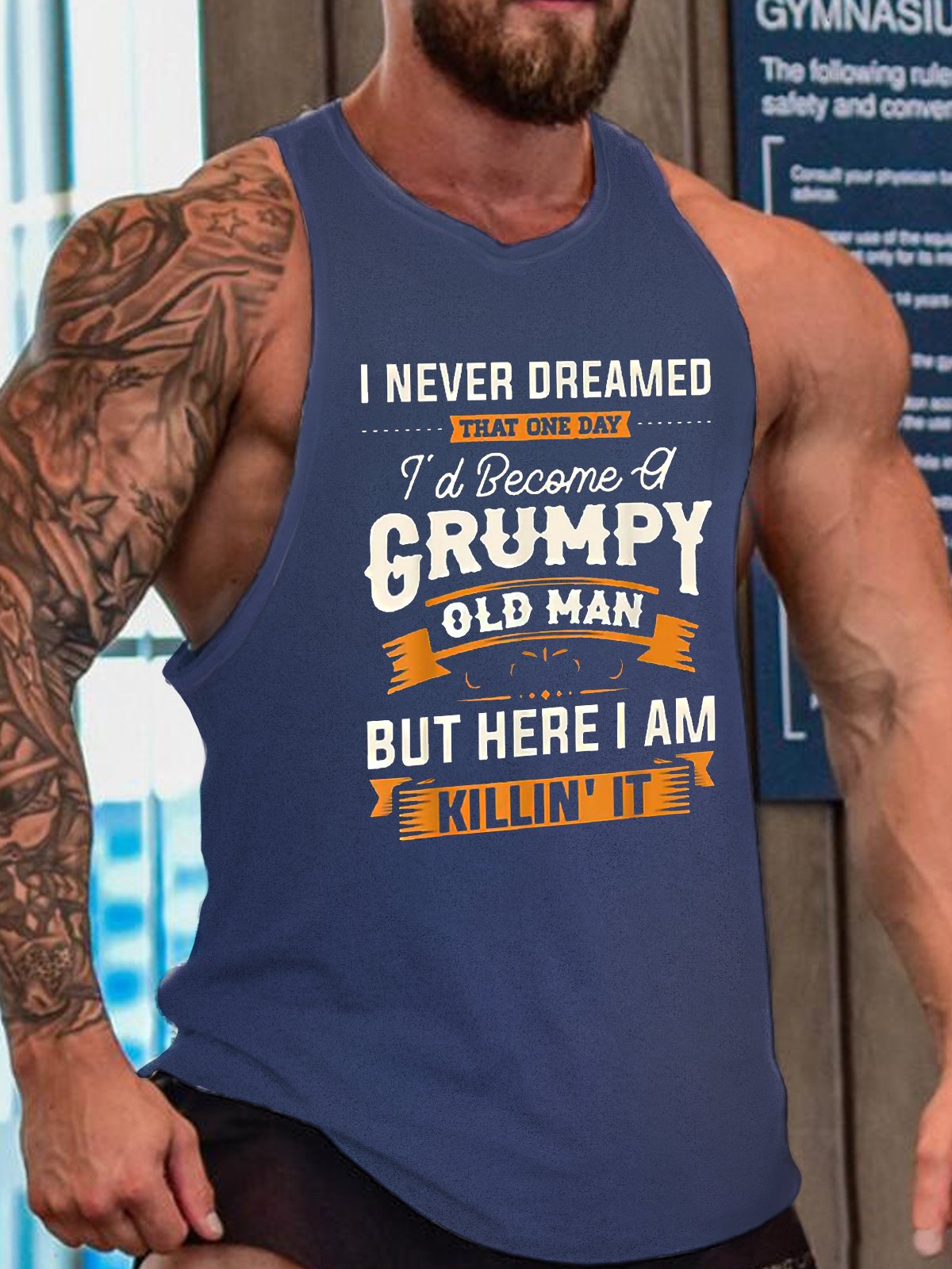 Funny Grumpy Old Man Crew Neck Top