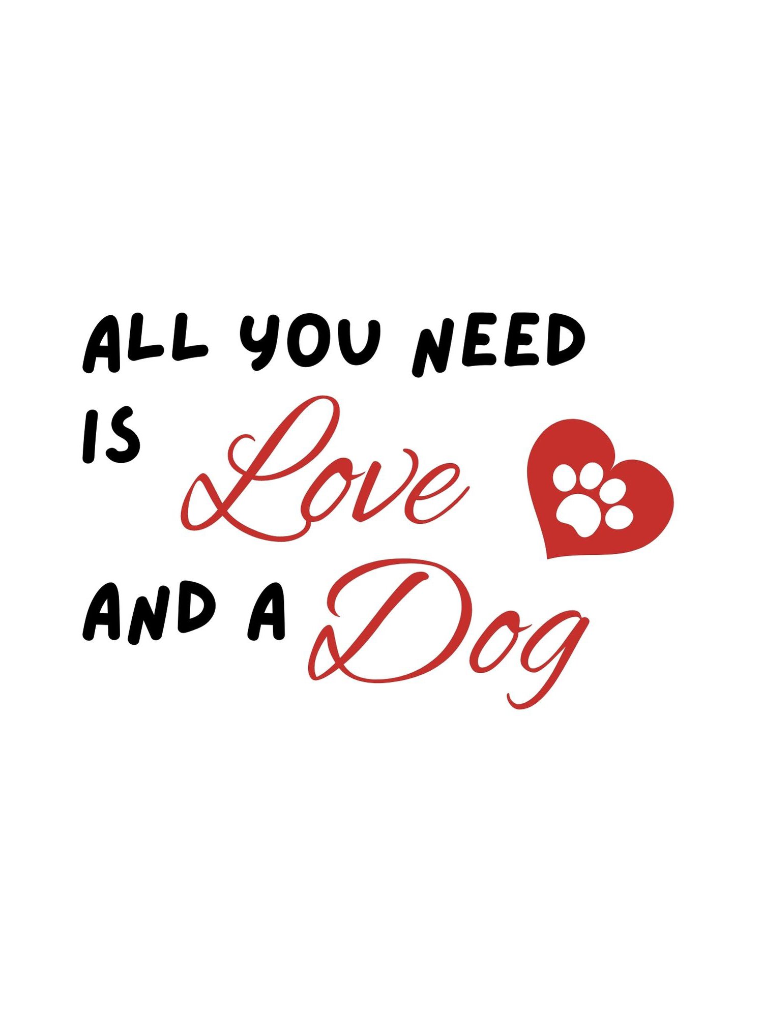 Lilicloth x Kat8lyst All You Need Is Love And A Dog Ringer Tee