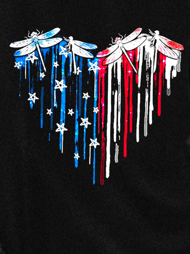American flag Dragonfly Casual Tank & Cami