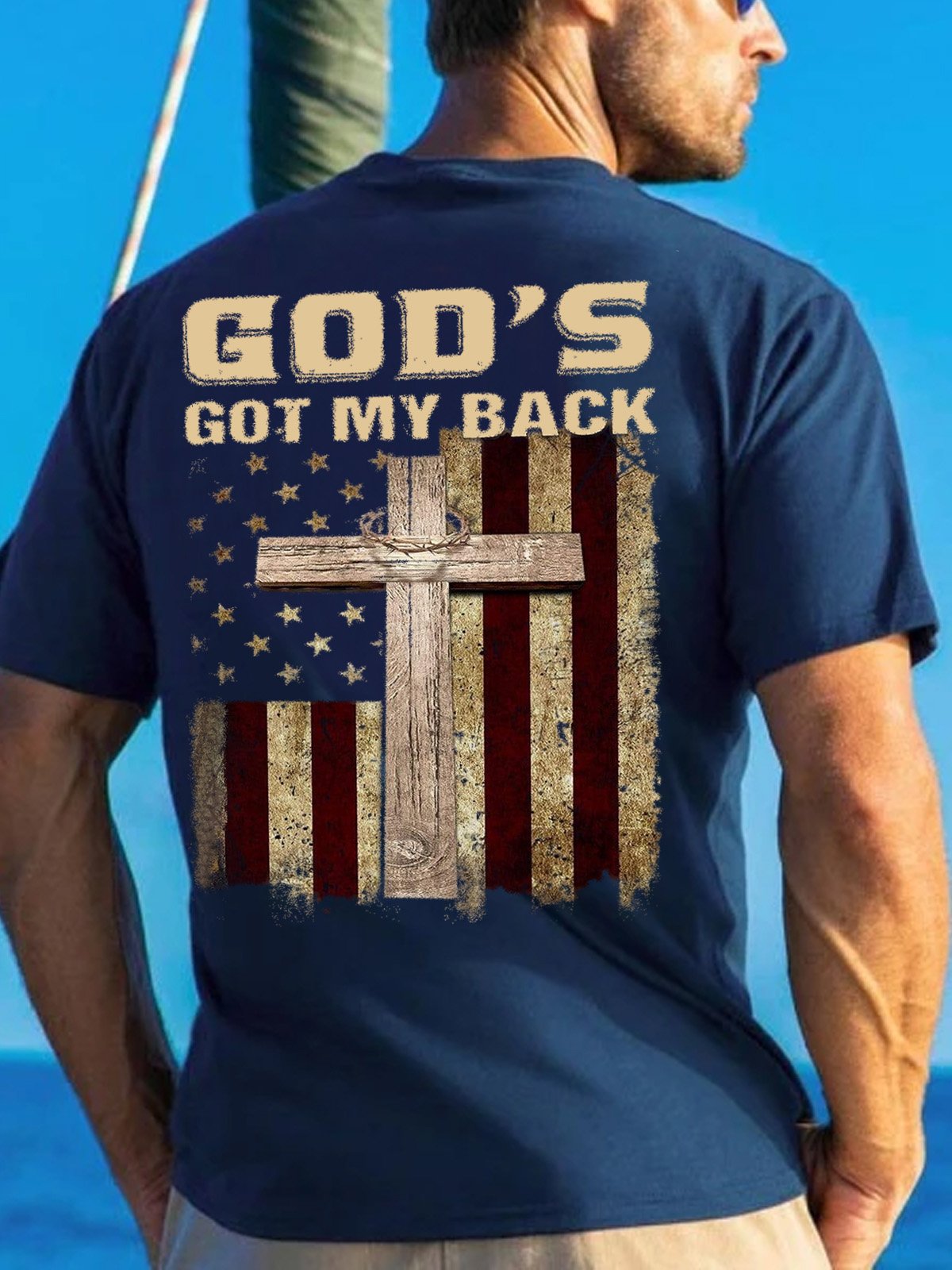 God's Got My Back Men's Loose T-Shirt