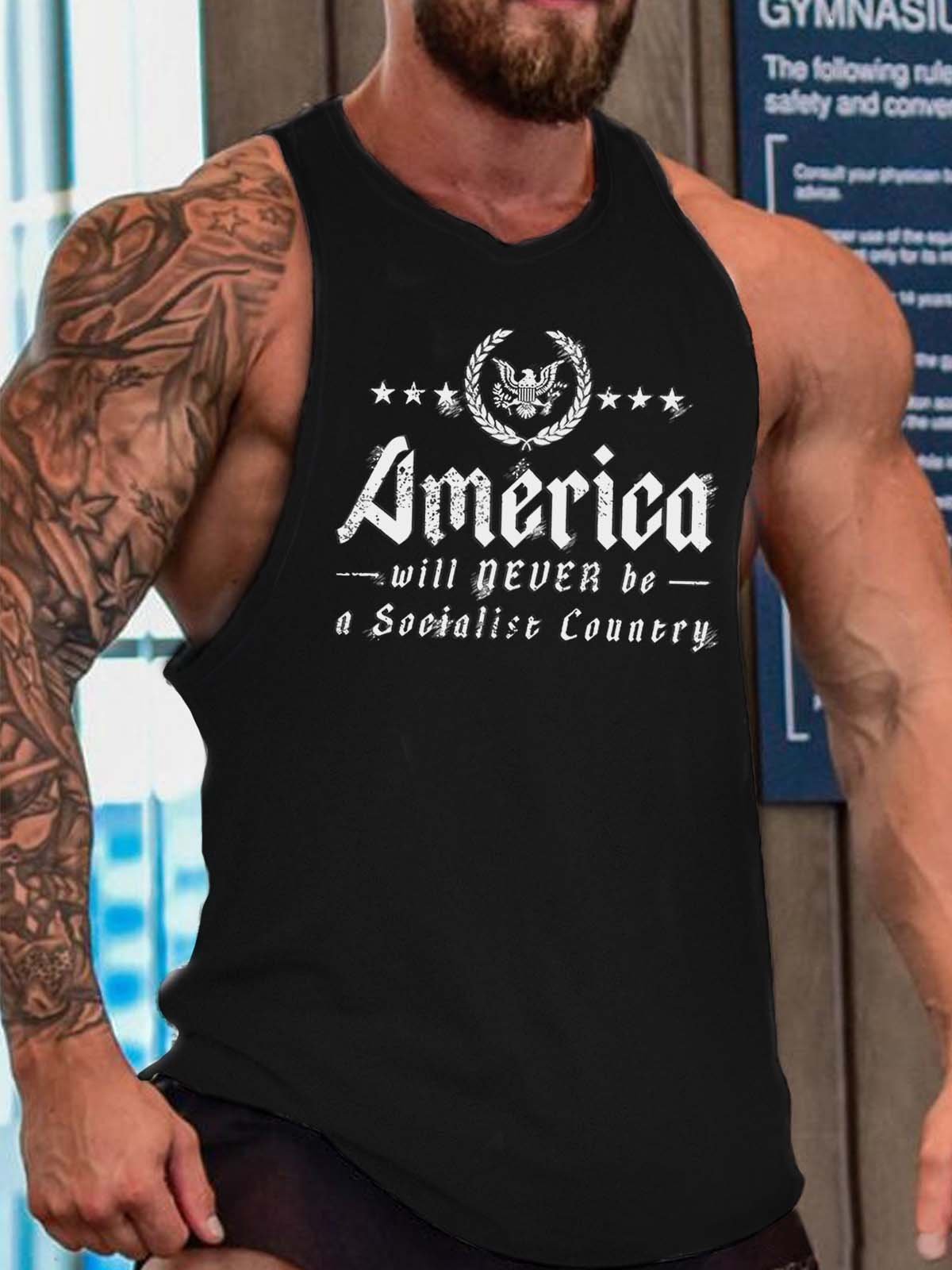 eagle men’s Crew Neck Tank Top