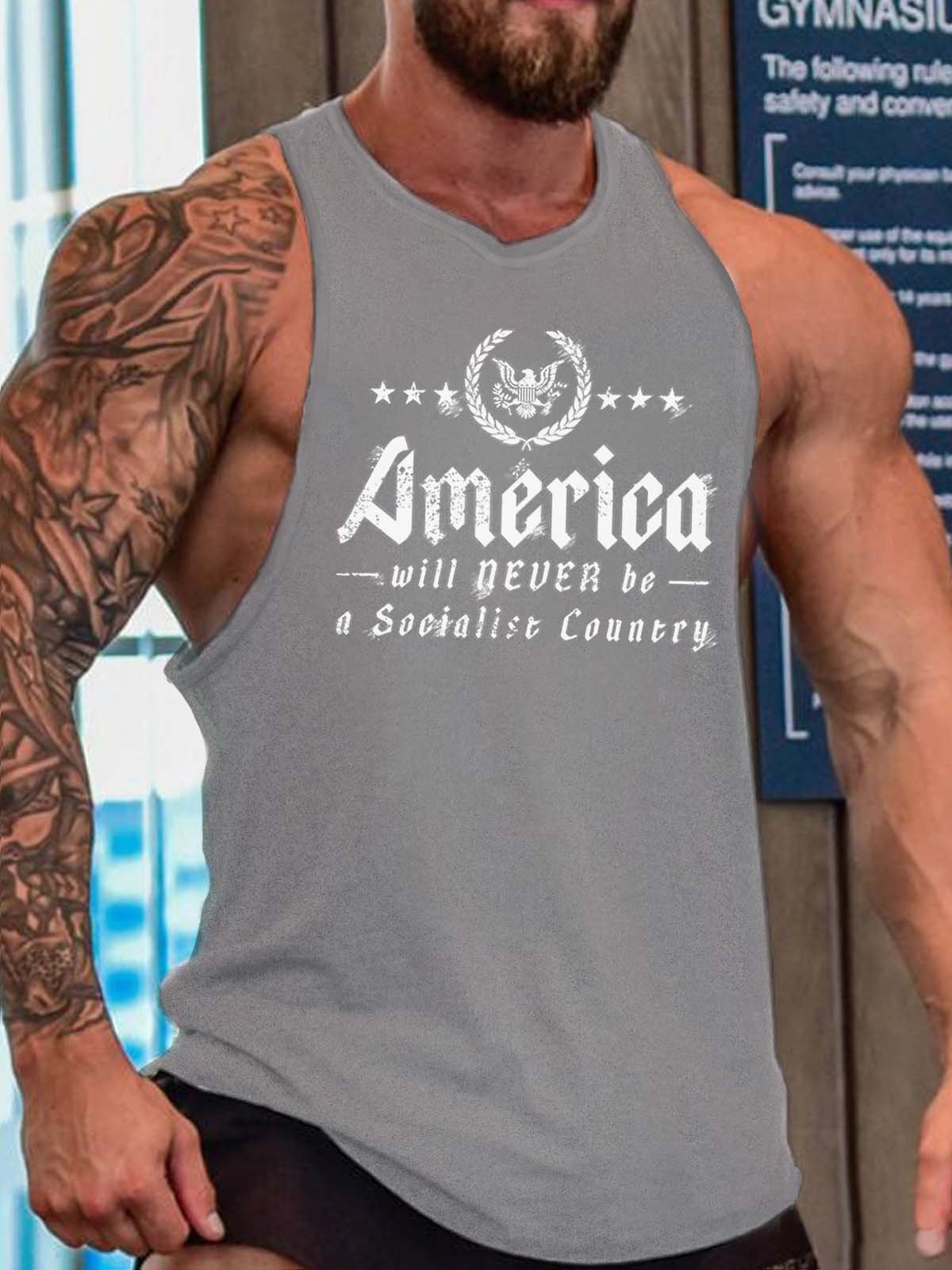 eagle men’s Crew Neck Tank Top