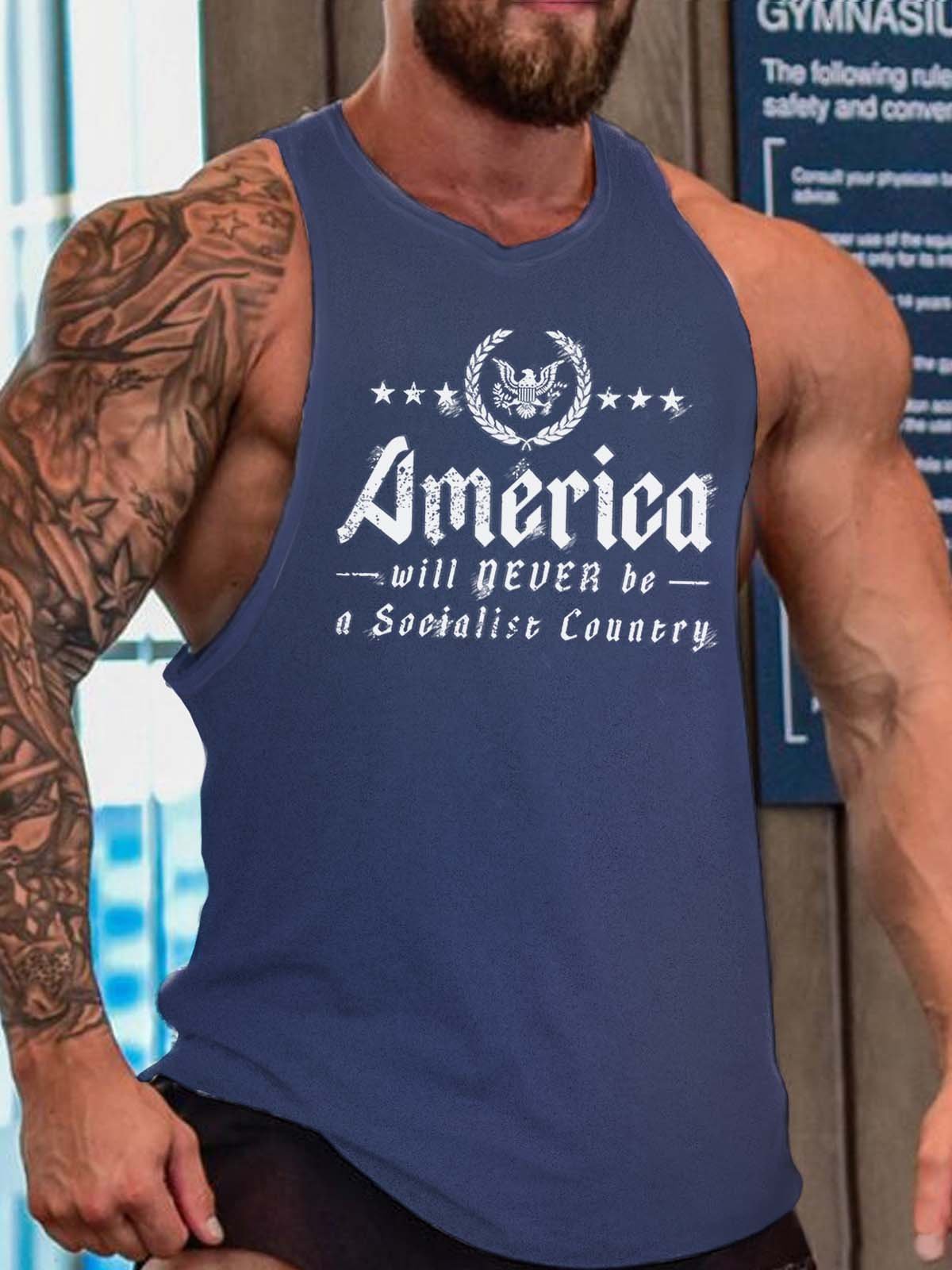 eagle men’s Crew Neck Tank Top