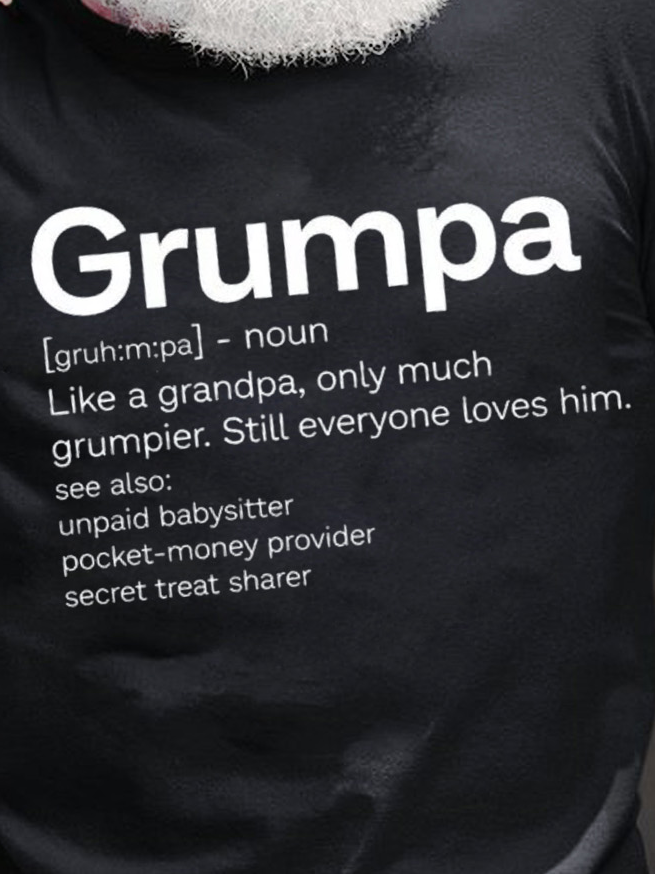 Grumpa Like A Grandpa Only Much Grumpier Men's T-Shirt