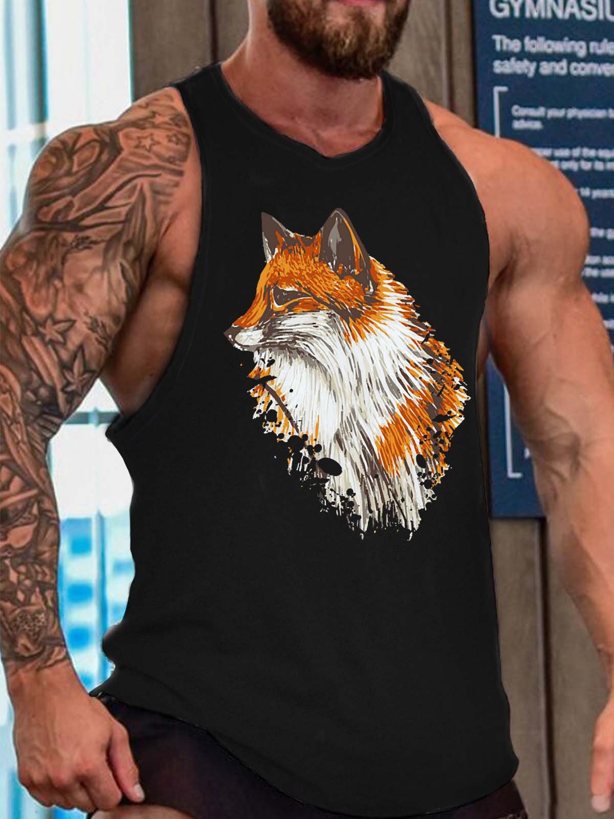 fox men’s Casual Tank Top