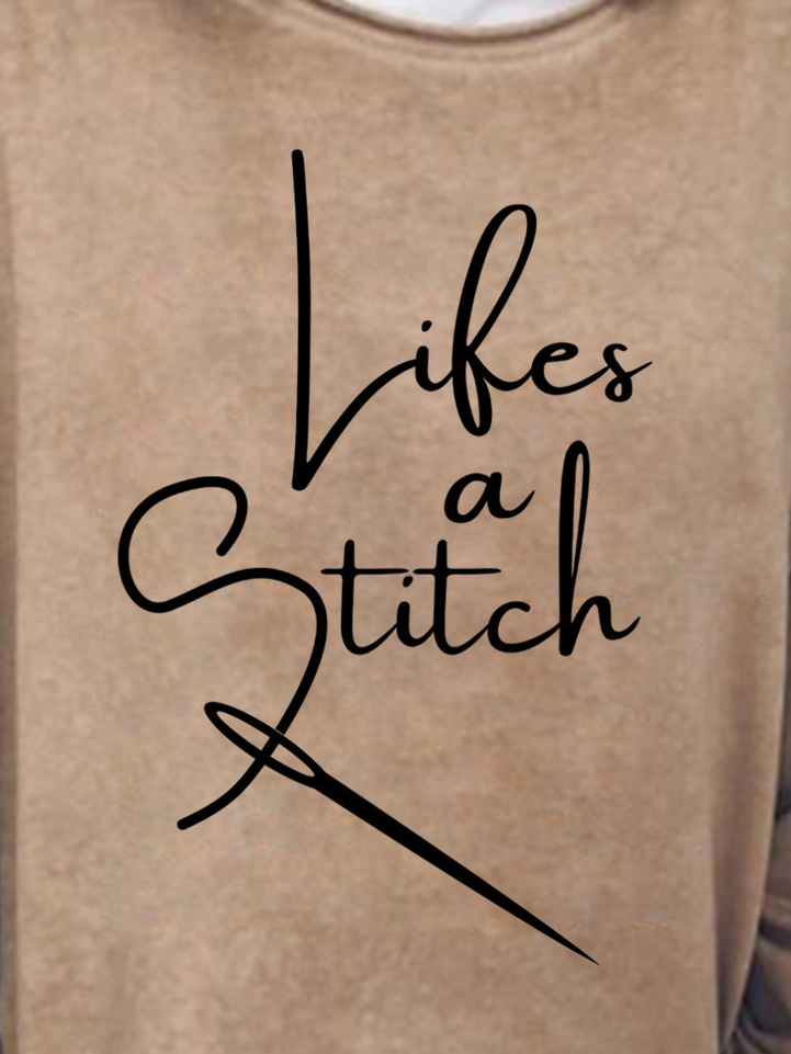 Lilicloth x Kat8lyst Lifes A Stitch Women's Sweatshirt