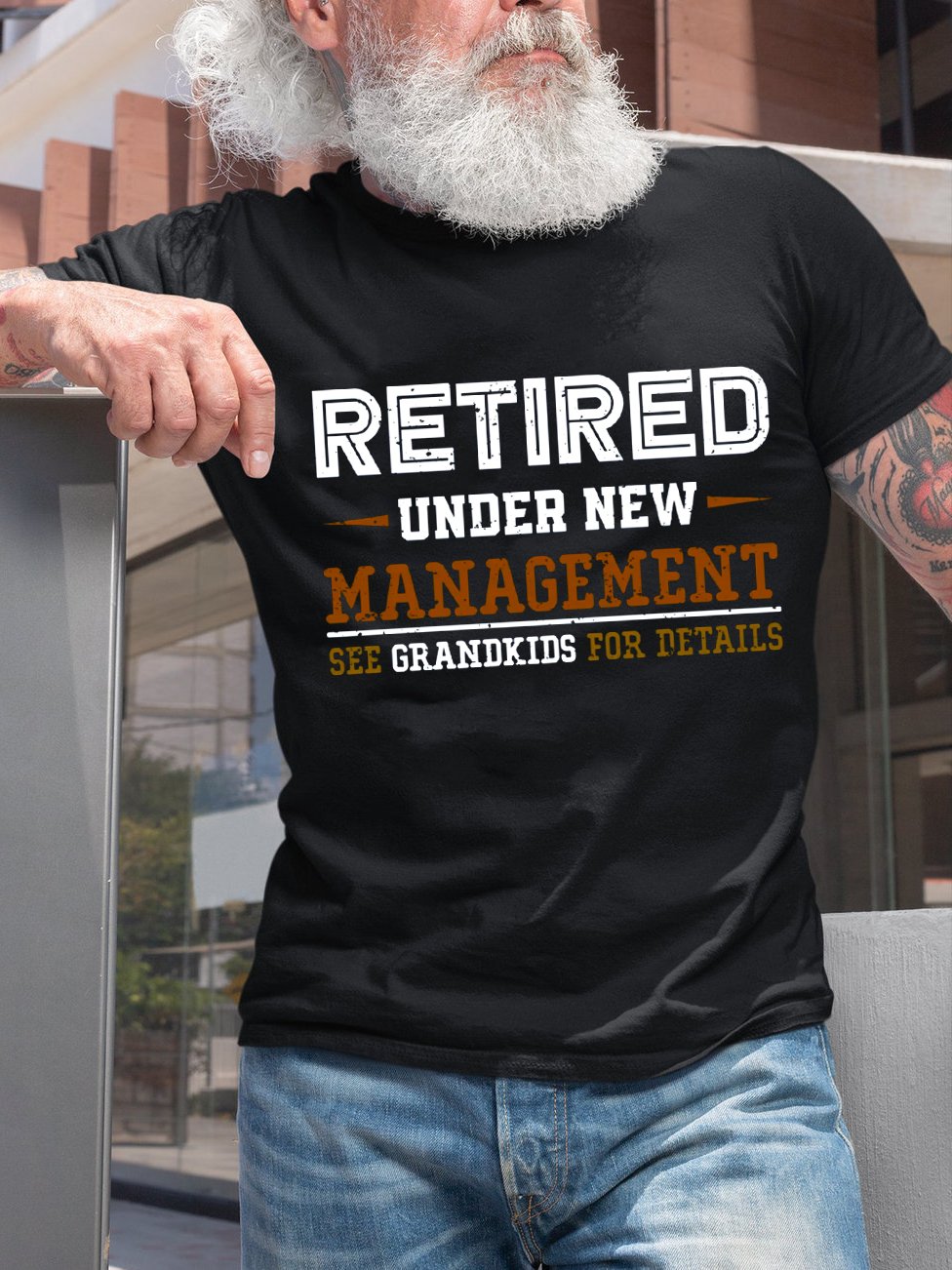 Retired Under New Management See Grandkids For Details T-Shirt