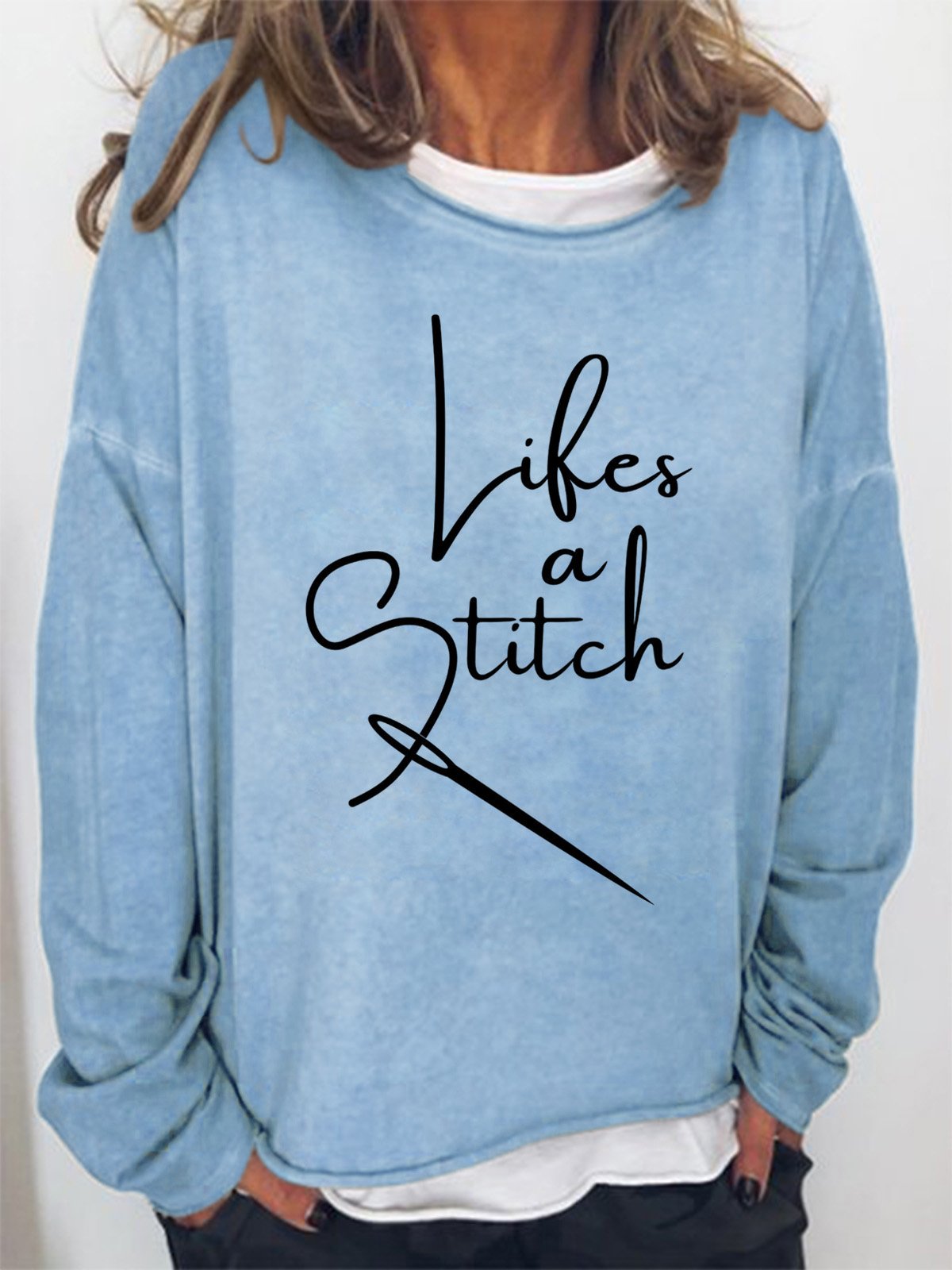 Lilicloth x Kat8lyst Lifes A Stitch Women's Sweatshirt