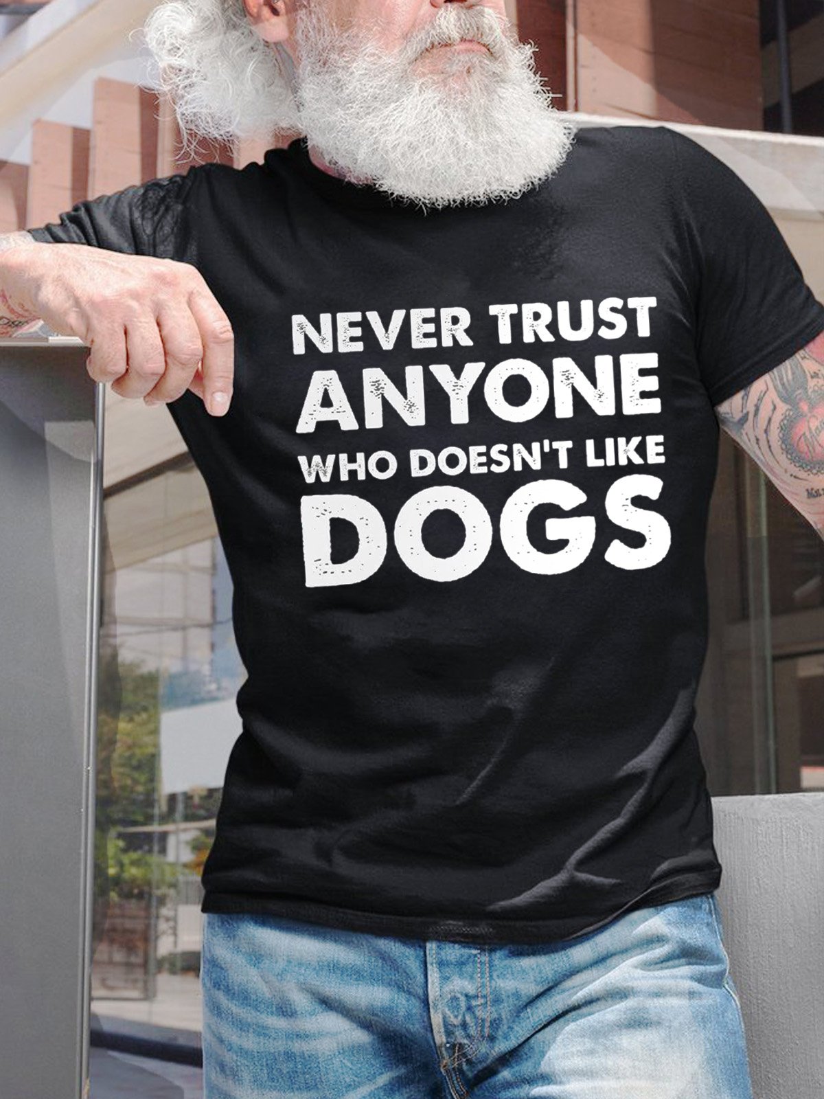 Never Trust Anyone Who Doesn't Like Dogs Men's T-Shirt